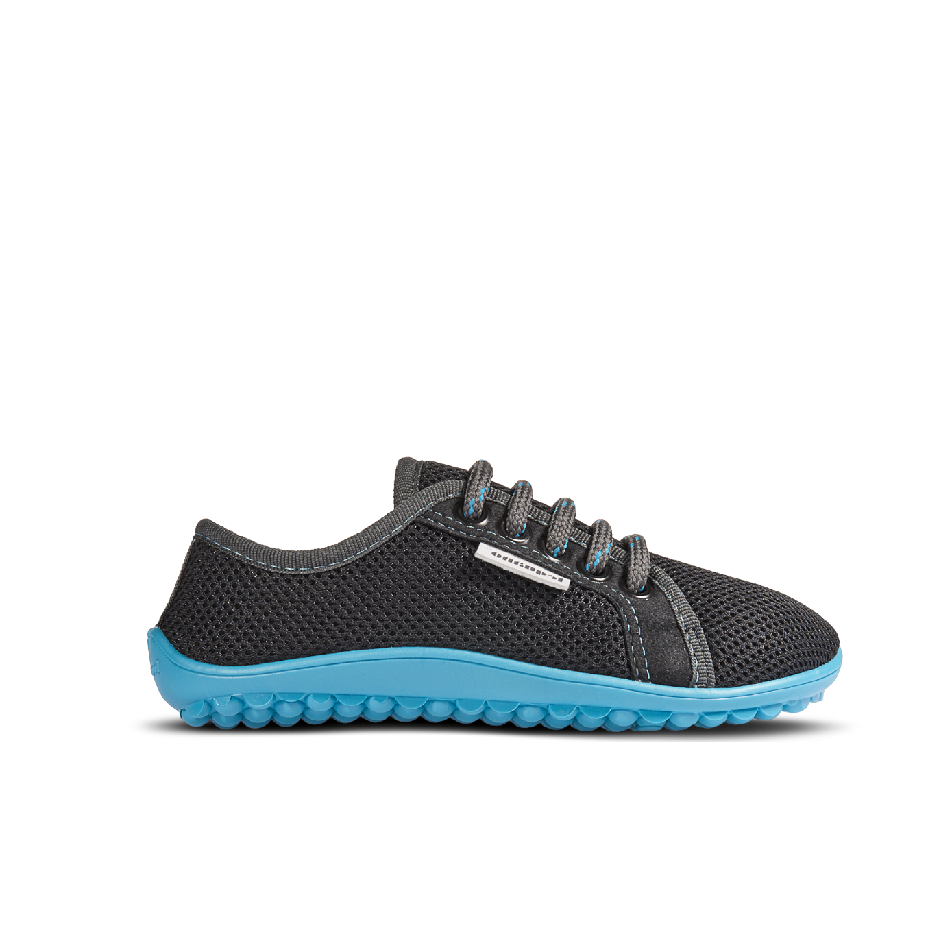 Mærkbare Aktiv barfods sneakers til børn i farven anthracite / blue, yderside