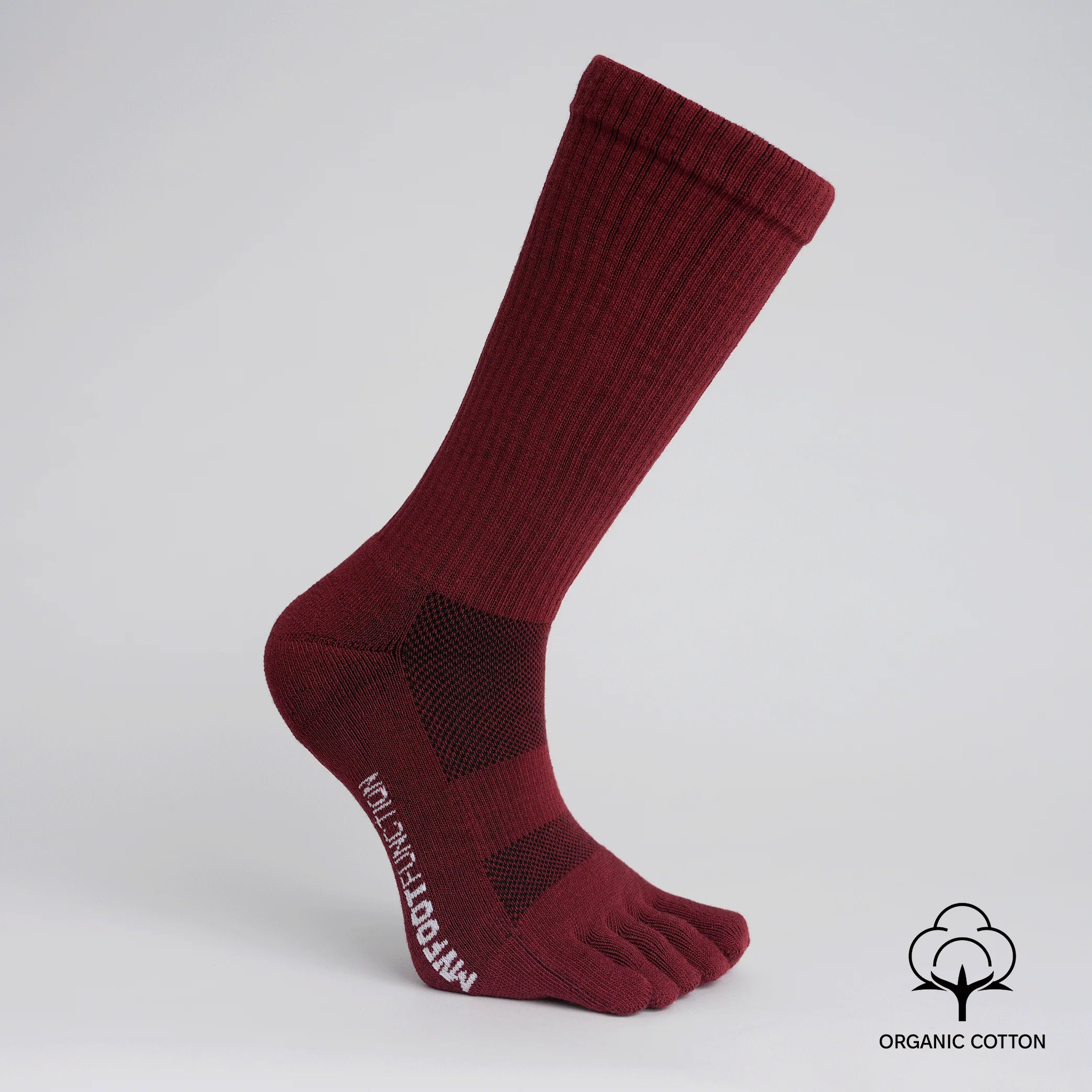 My Foot Function Tåsokker – Crew Length – Redwood Clay