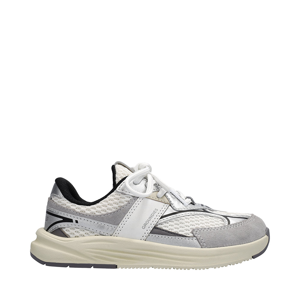 Groundies Starlite 2.0 Juniors – White/Silver/Black, produktbillede