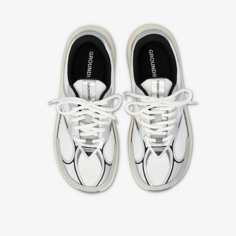 Groundies Starlite 2.0 Womens – White/Silver/Black, sål
