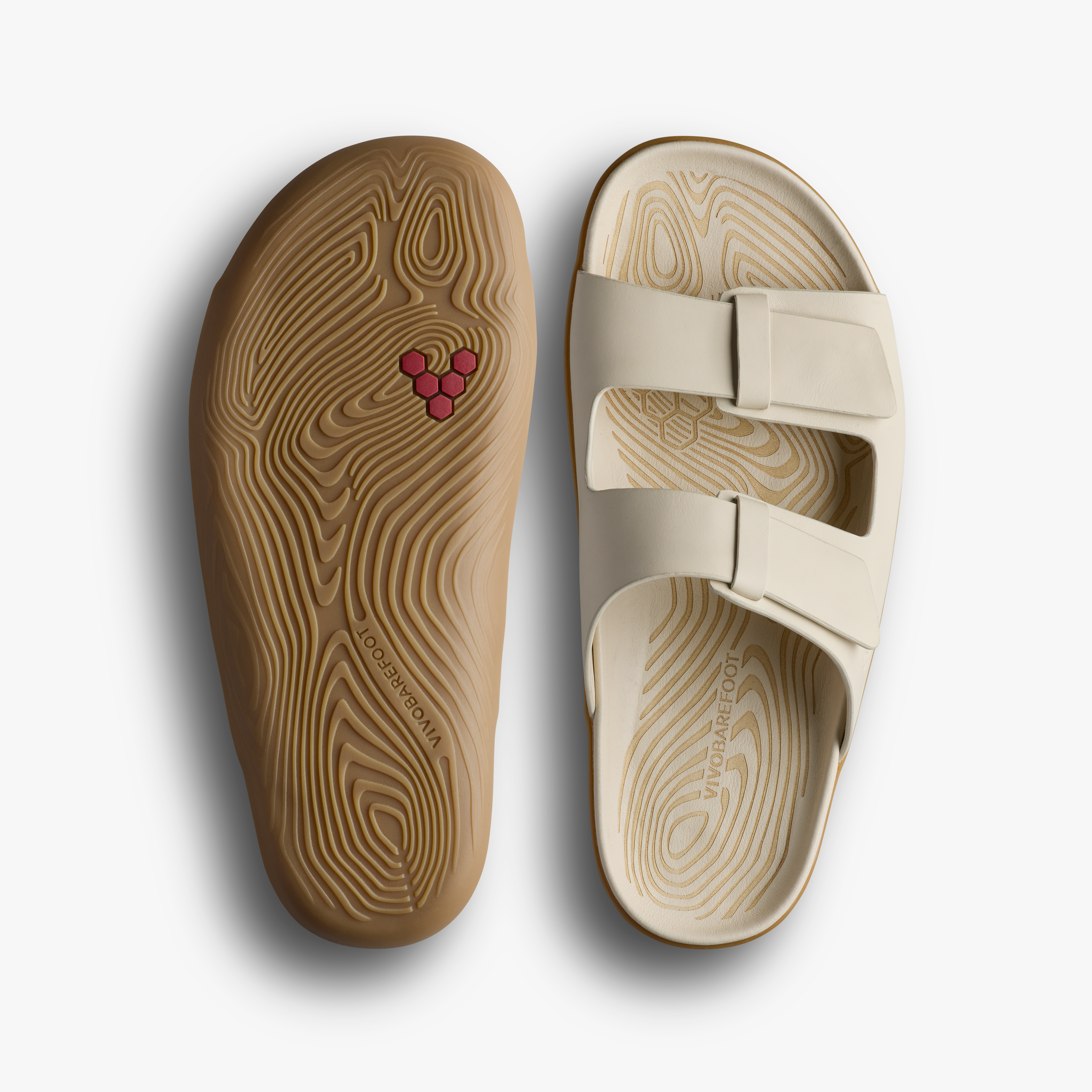 Vivobarefoot Sensus Yin Slide Womens – Sand, sål og top