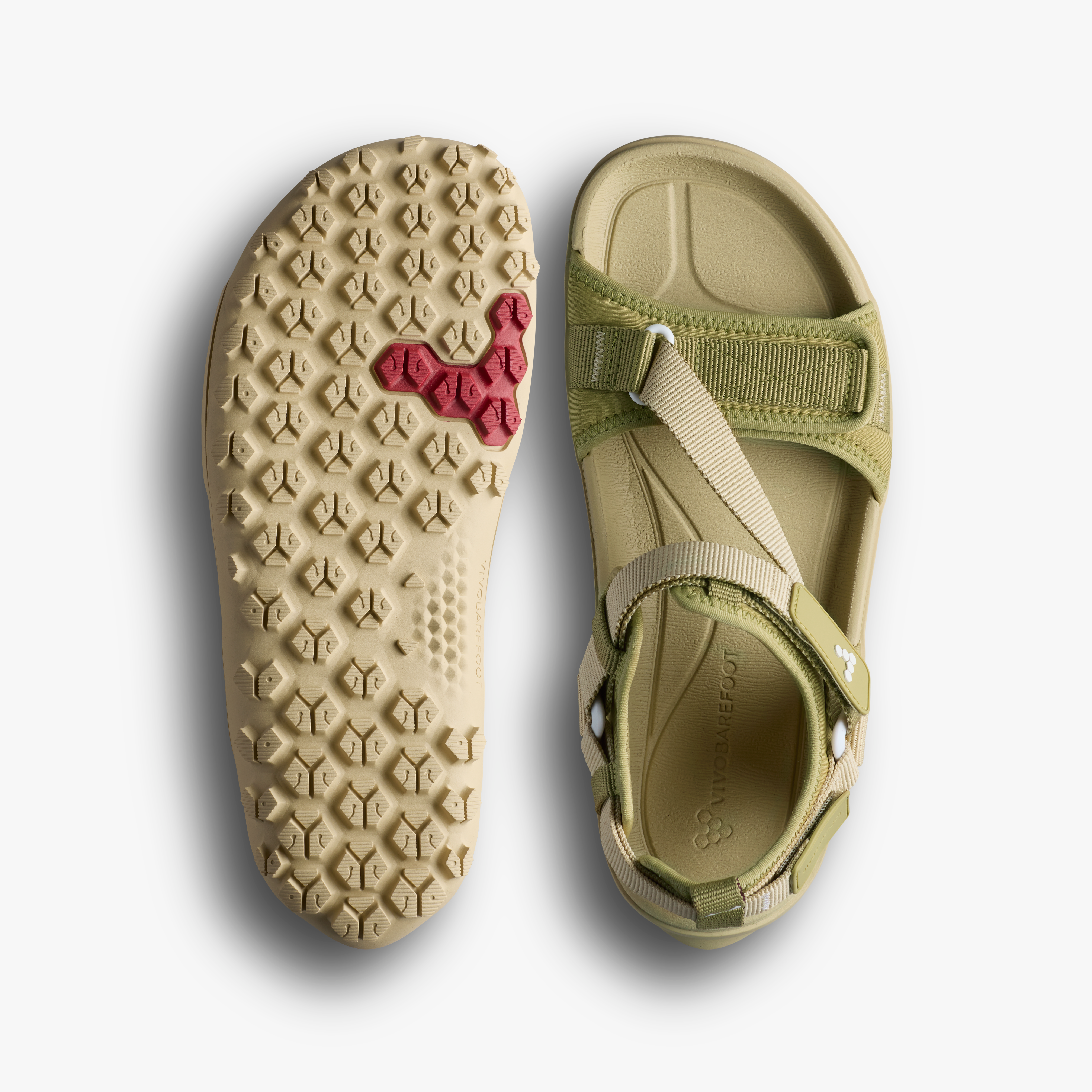 Vivobarefoot Tracker Ora Sandal Mens Dune, sål og top