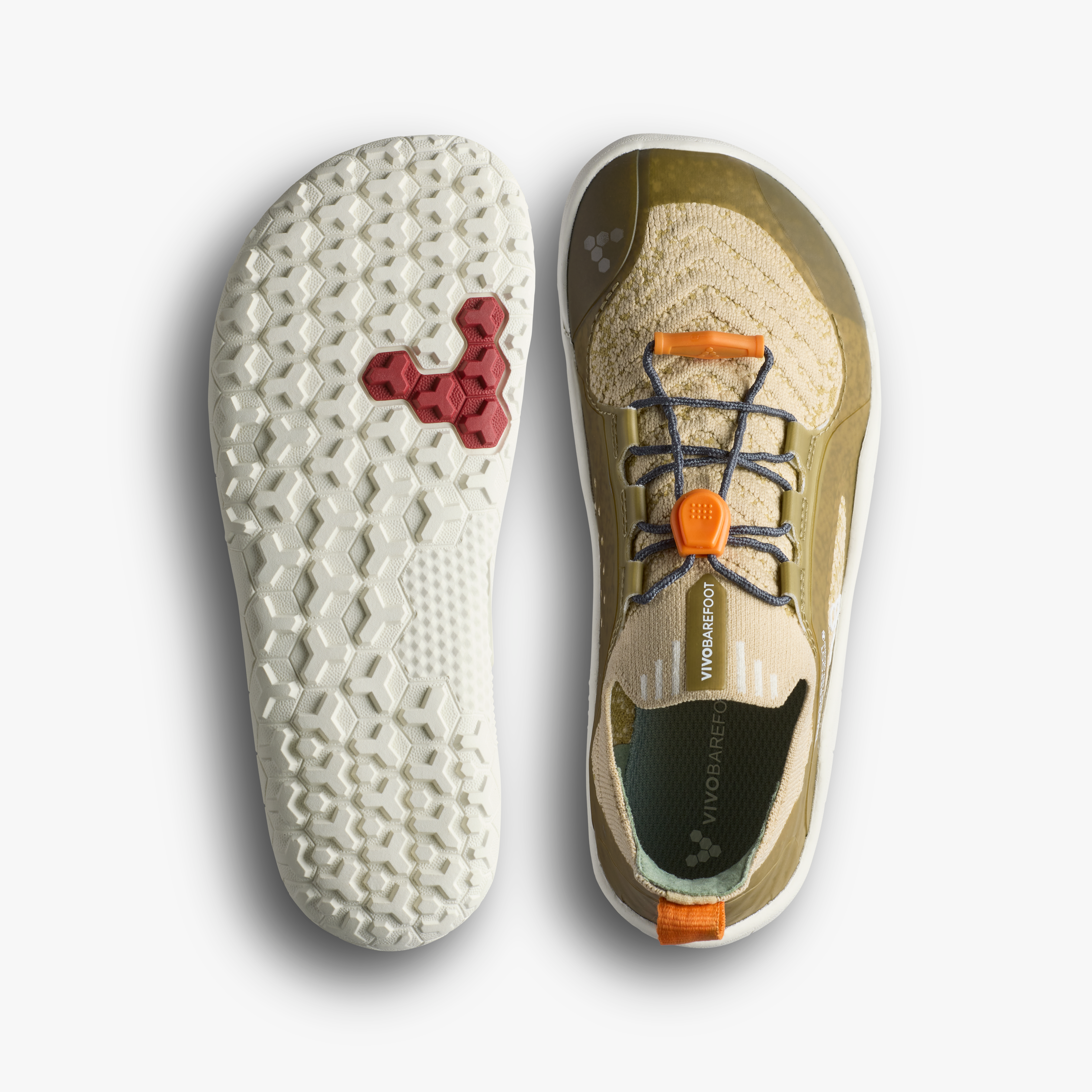 Vivobarefoot Primus Trail Knit FG Preschool Peyote, sål og top