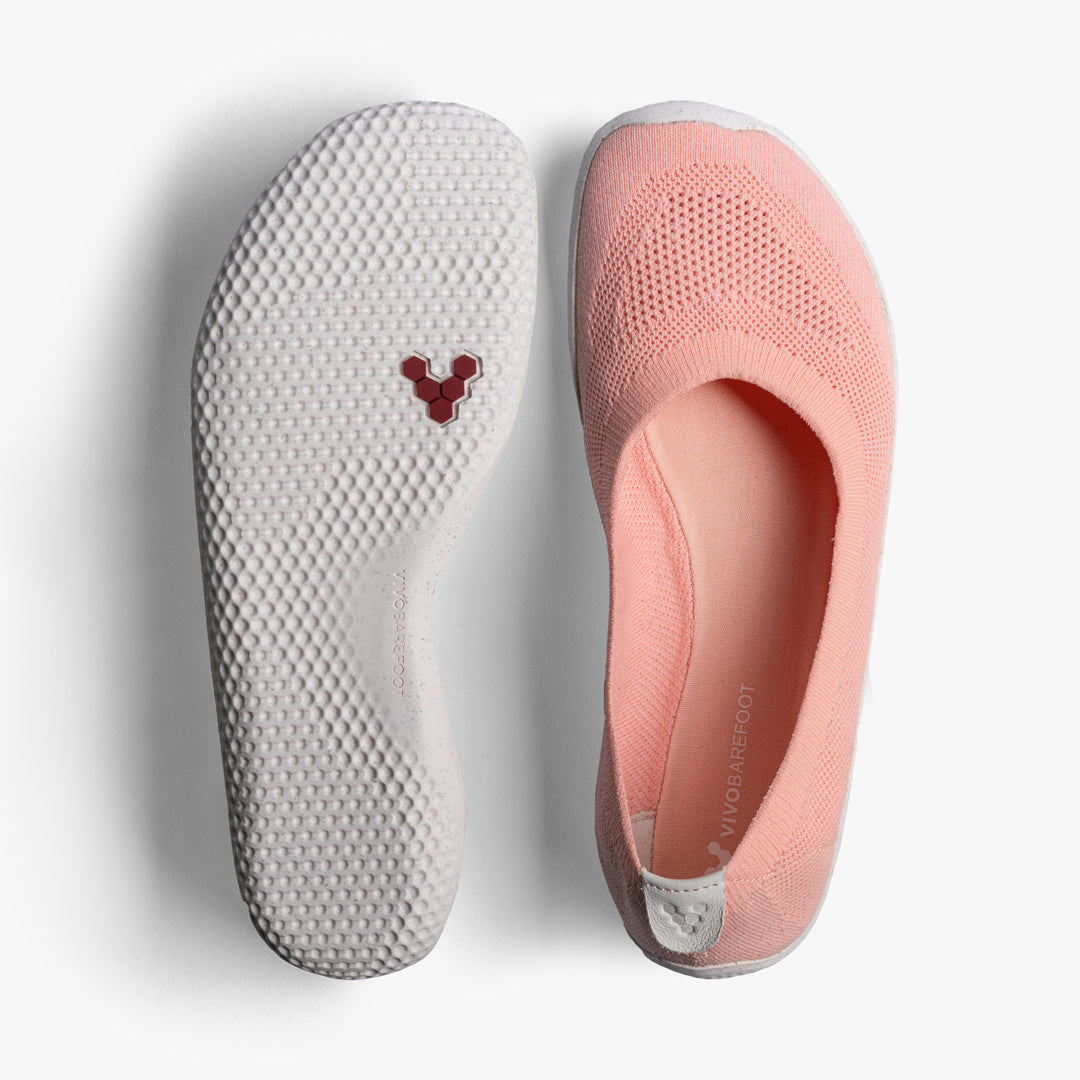 Vivobarefoot Asana Yin Ballerina Knit Womens – Peach 