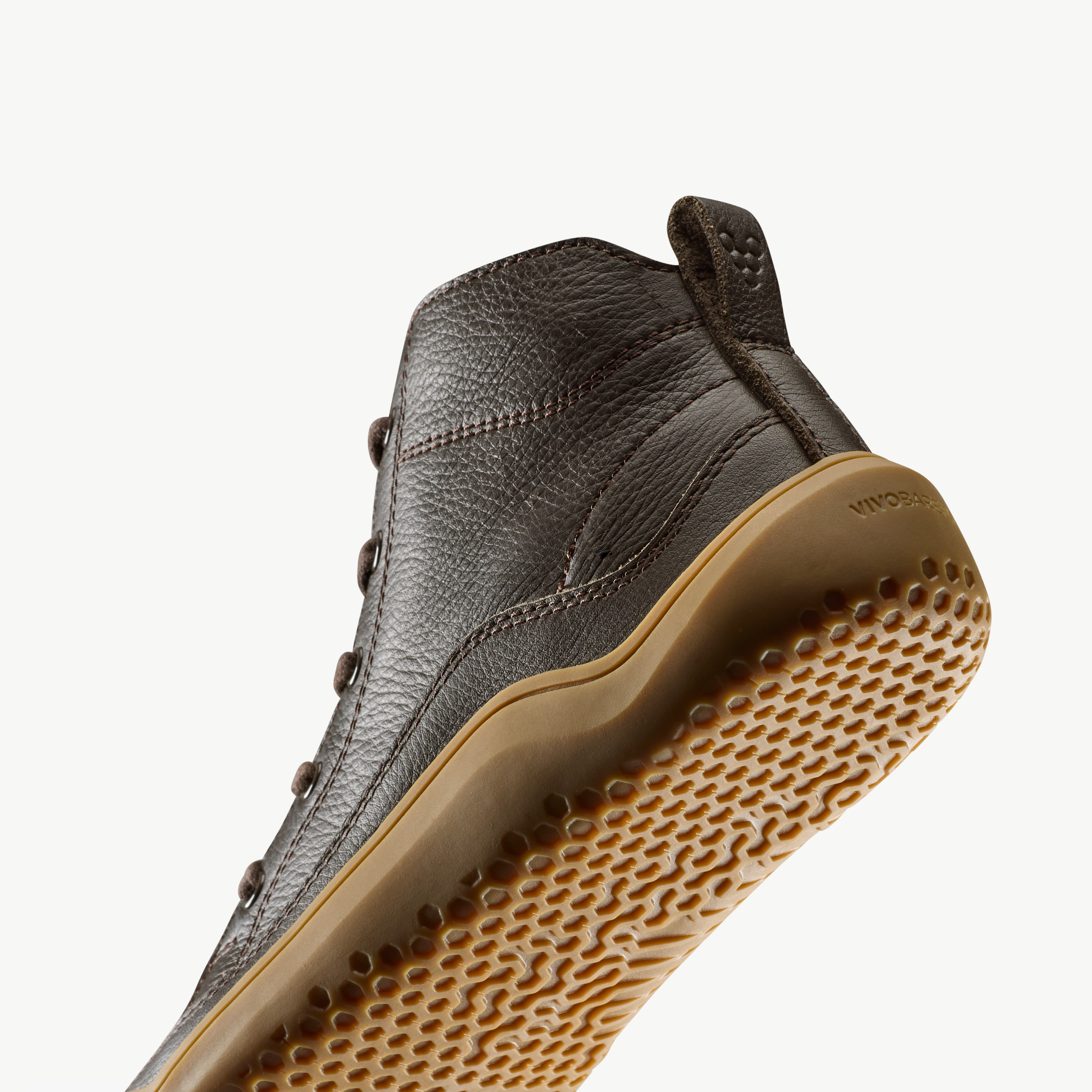Vivobarefoot Gobi Boot Juniors barfodssko til børn i farven bracken, nærbillede