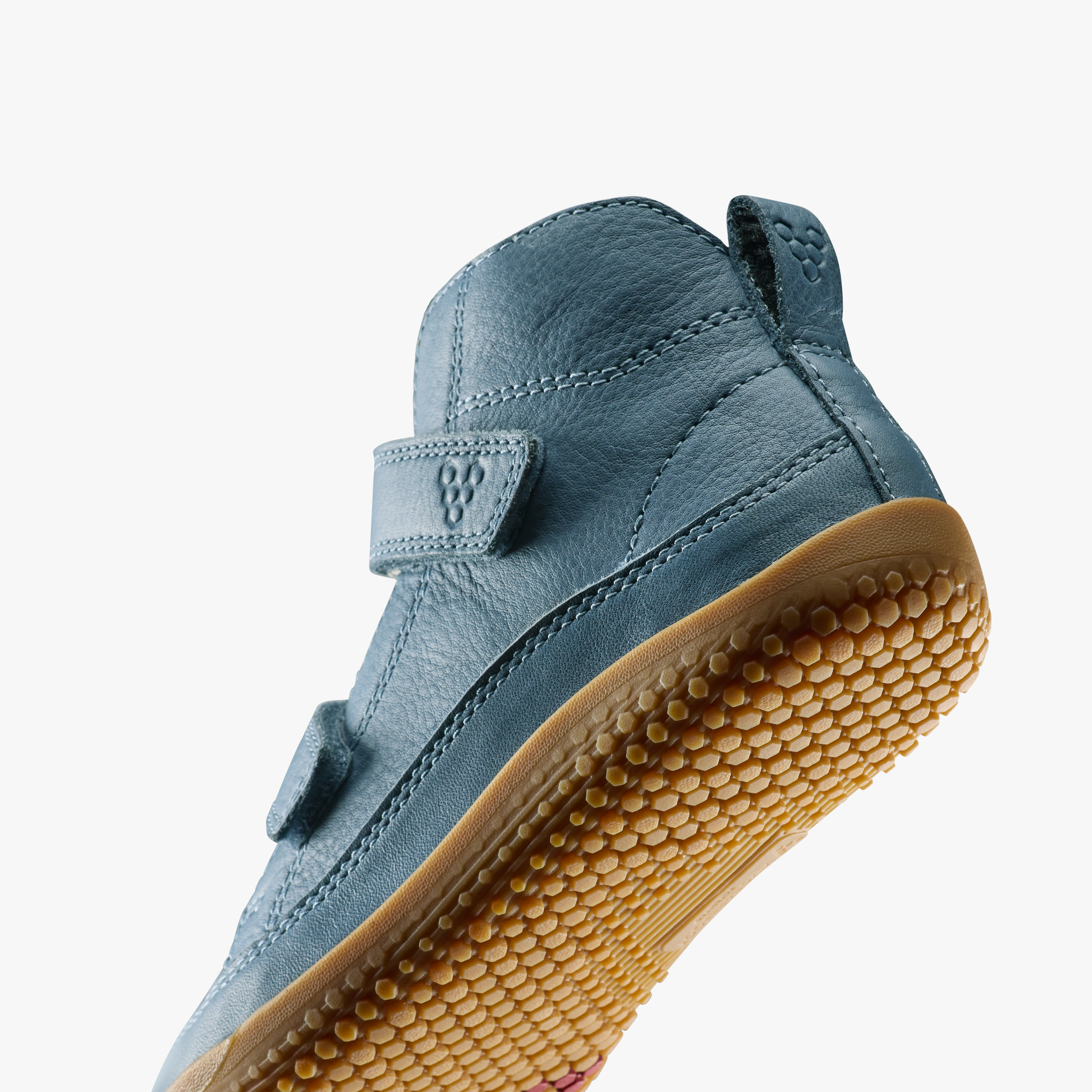Vivobarefoot Gobi Boot Kids barfodssko til børn i farven indigo, nærbillede
