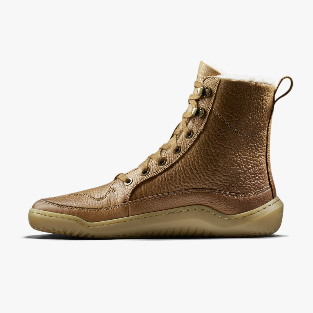 Vivobarefoot Gobi Boot Warmlined Mens – Light Tan