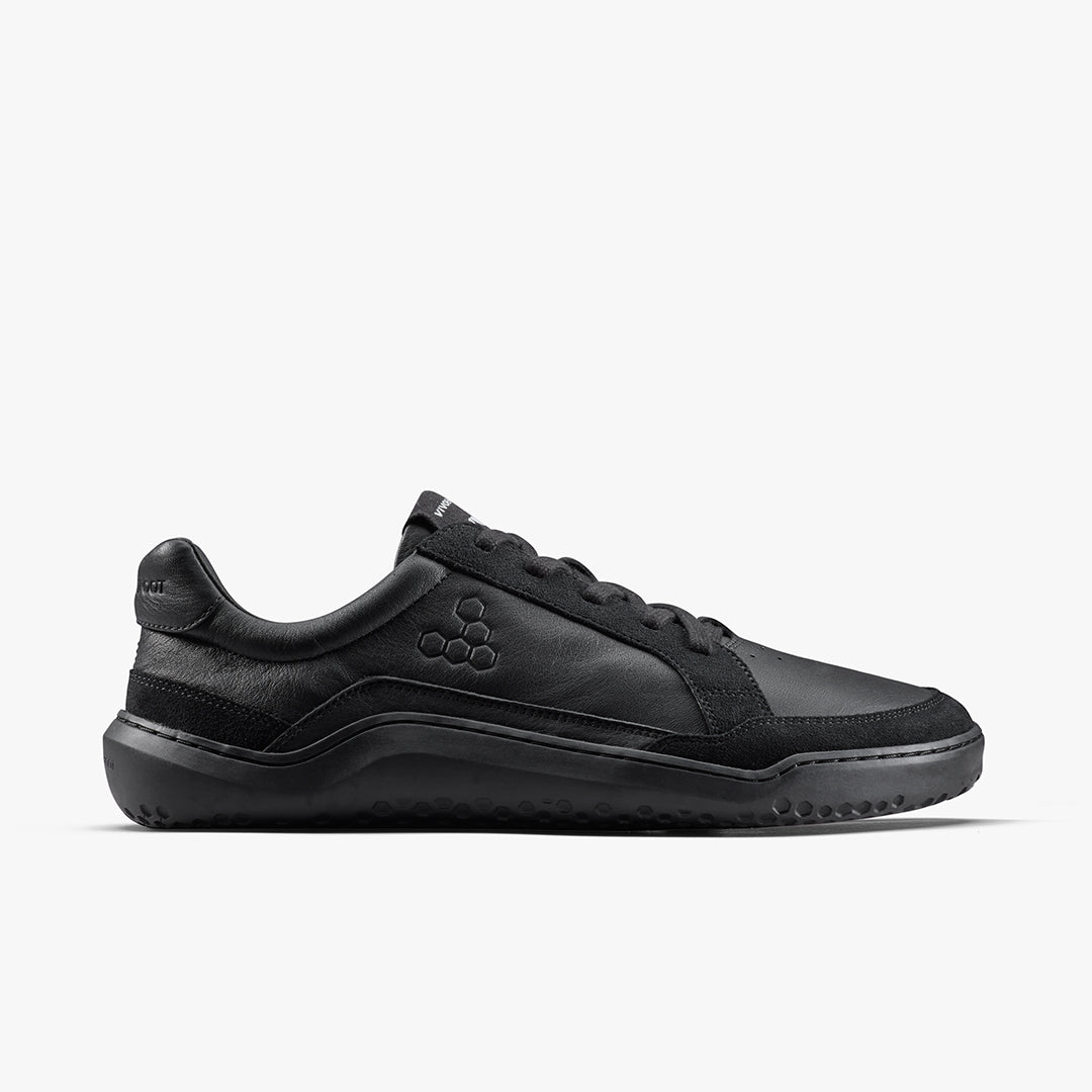Vivobarefoot Gobi II Sneaker Premium Leather Mens – Triple Black