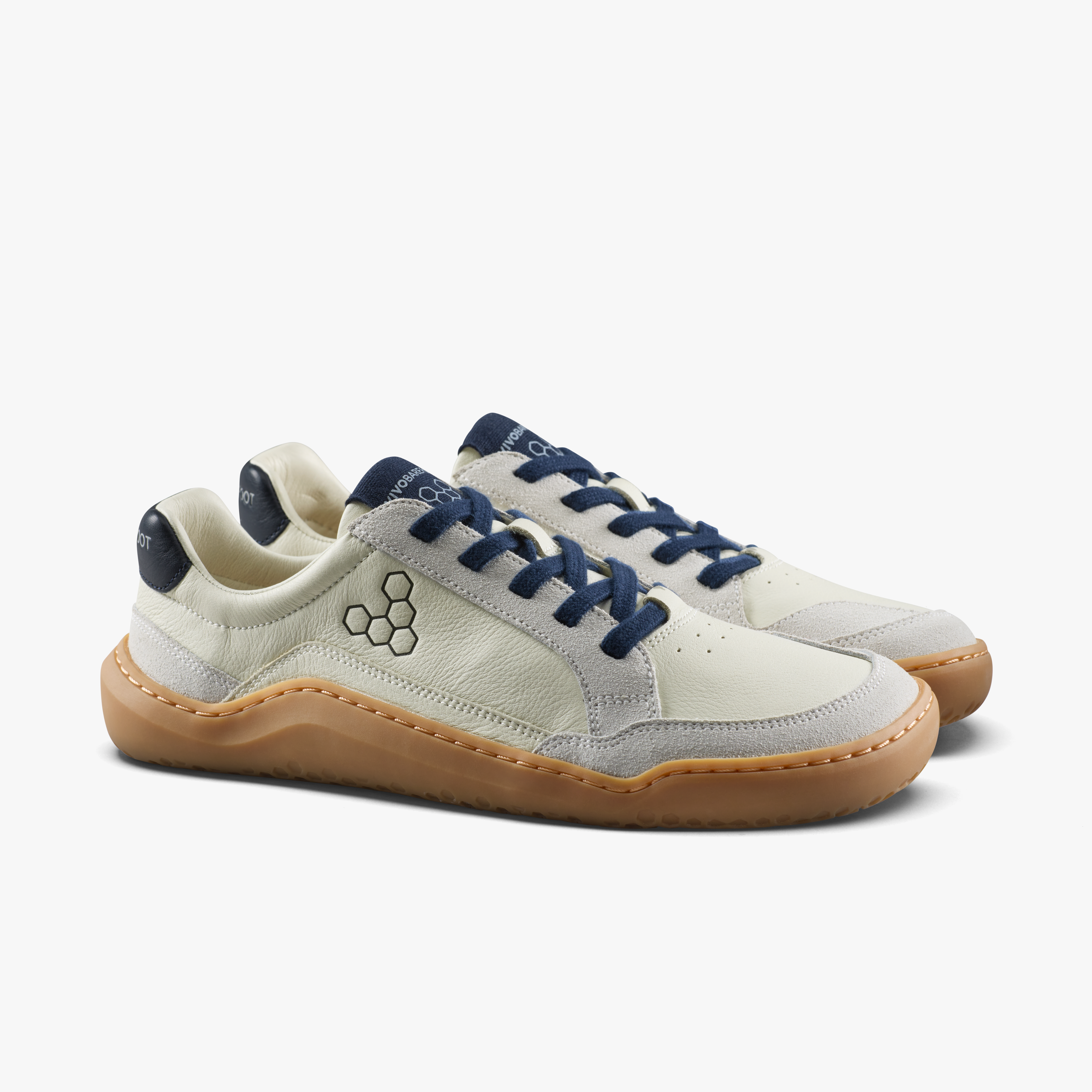 Vivobarefoot Gobi III Sneaker Leather Mens barfodssko til mænd i farven limestone/ seaborne, par