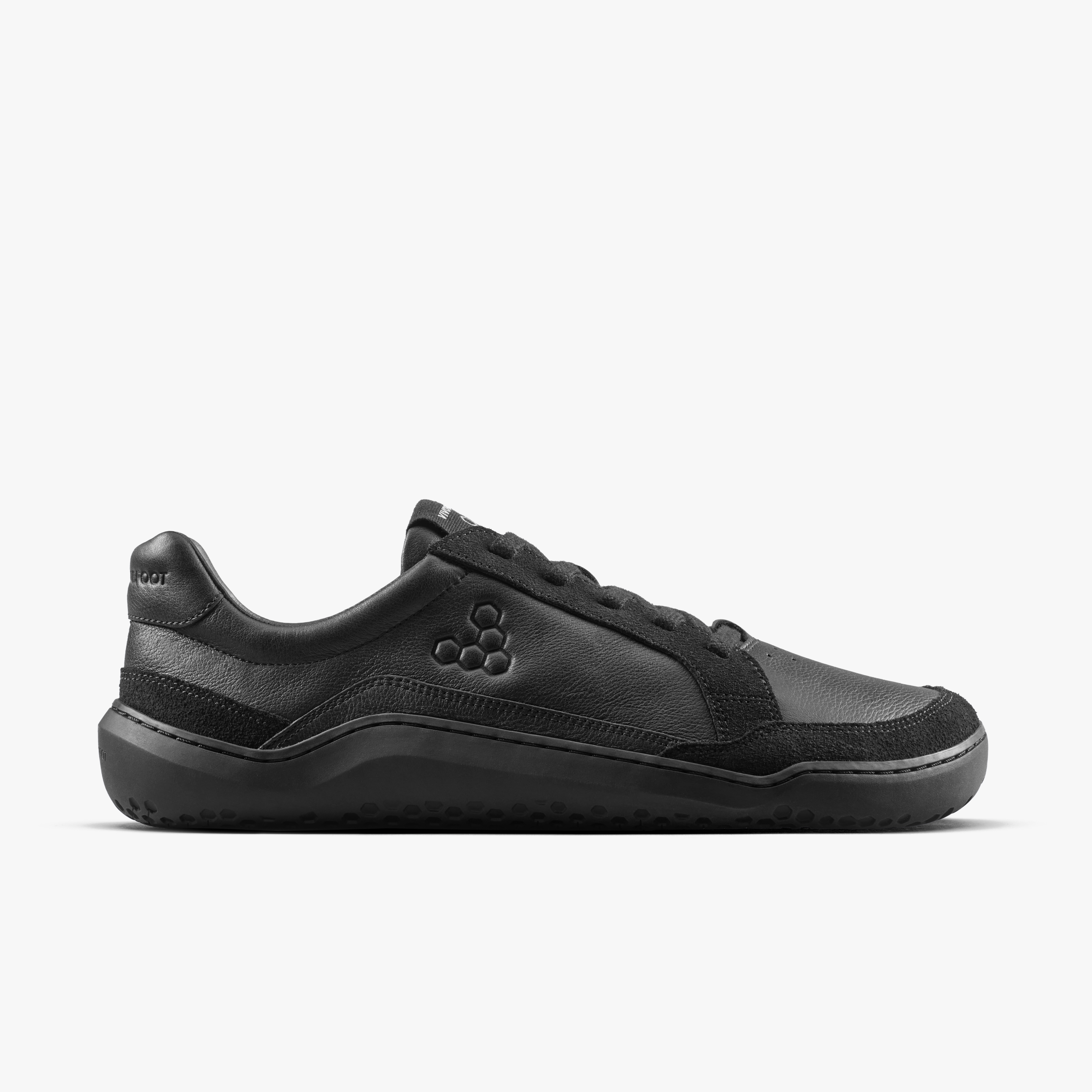 Vivobarefoot Gobi III Sneaker Leather Mens barfodssko til mænd i farven triple obsidian, yderside