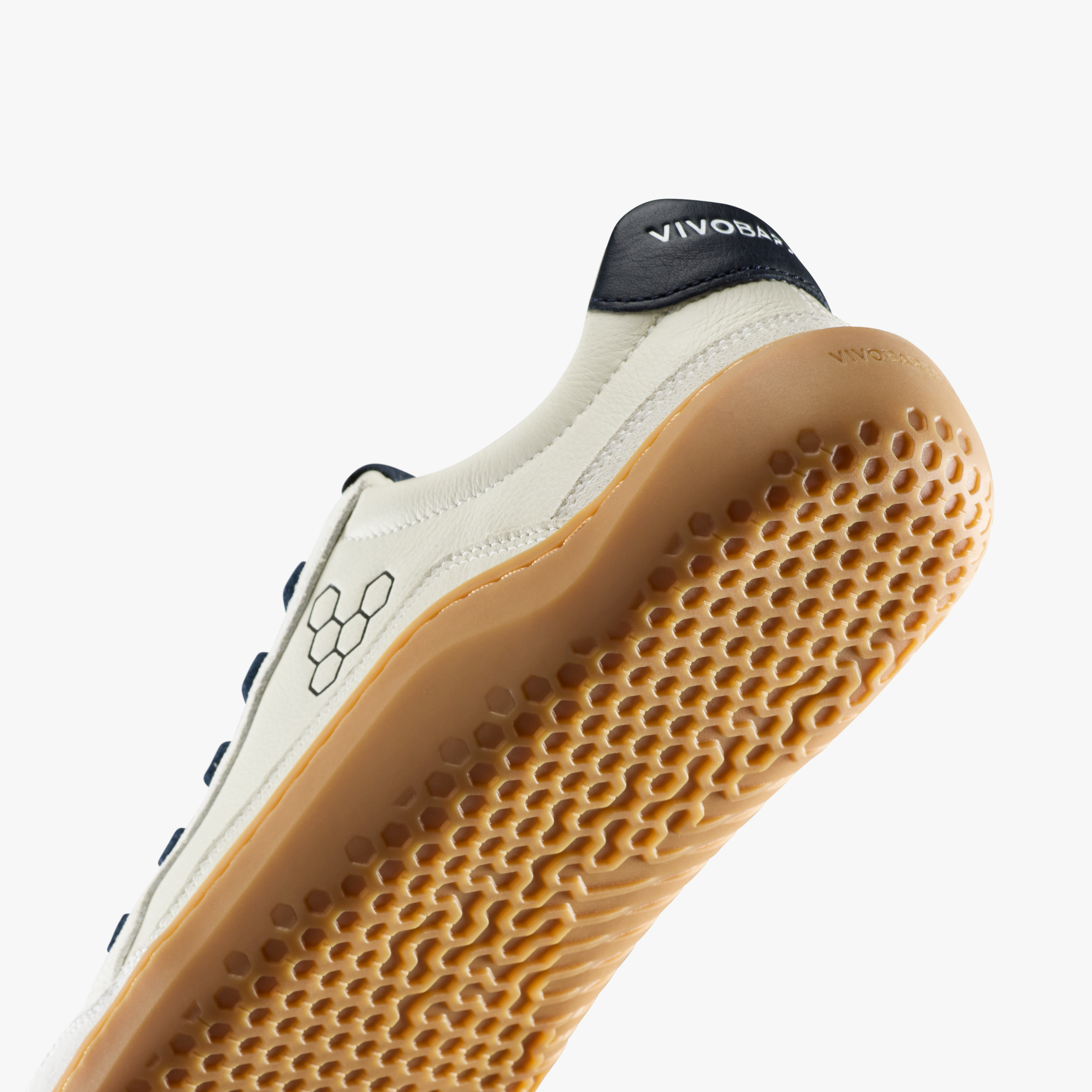 Vivobarefoot Gobi III Sneaker Leather Womens barfodssko til kvinder i farven limestone/ seaborne, nærbillede