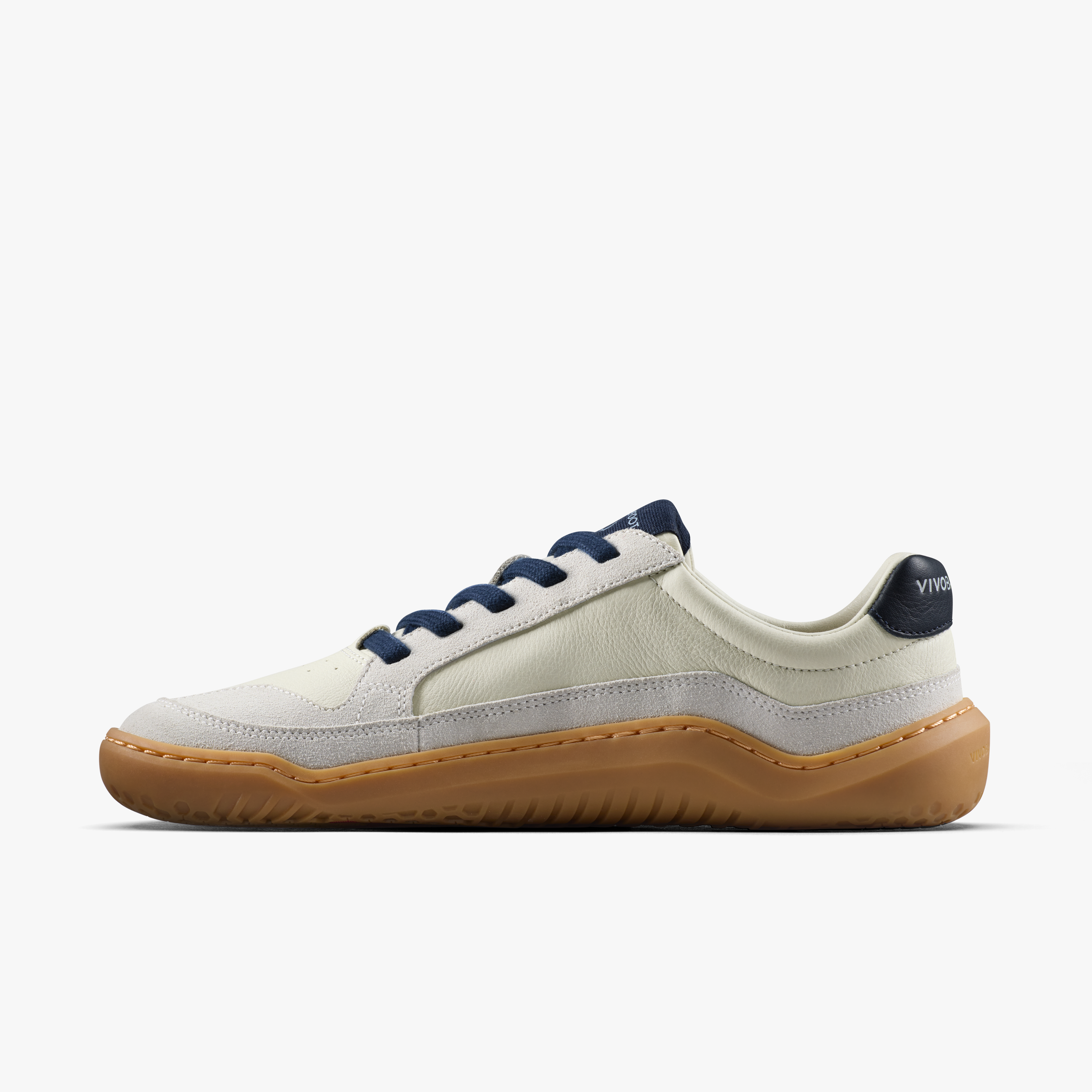 Vivobarefoot Gobi III Sneaker Leather Womens barfodssko til kvinder i farven limestone/ seaborne, inderside