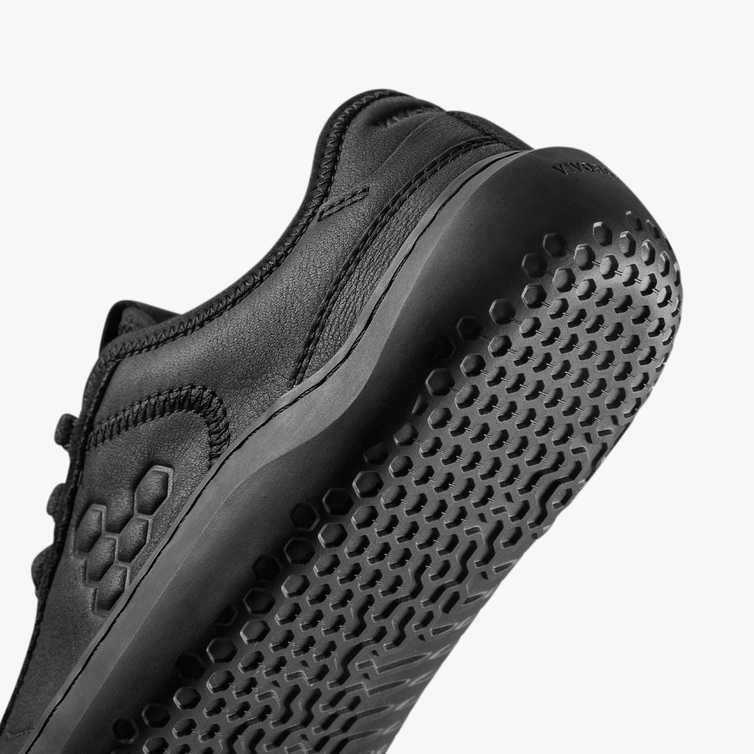 Vivobarefoot Gobi Sneaker Leather Mens – Obsidian