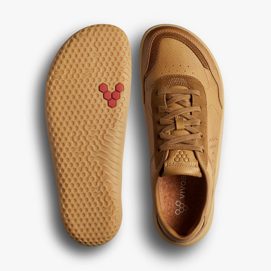 Vivobarefoot Gobi Sneaker Leather Mens - Tan