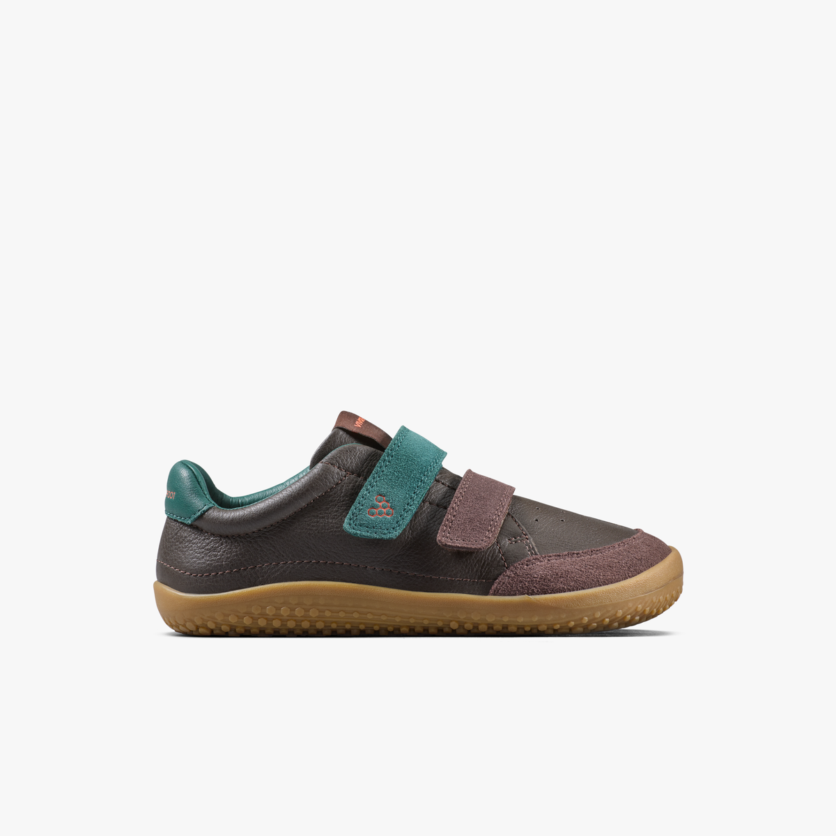 Vivobarefoot Gobi Sneaker Preschool i Bracken, brun barfodssko til børn set fra ydersiden