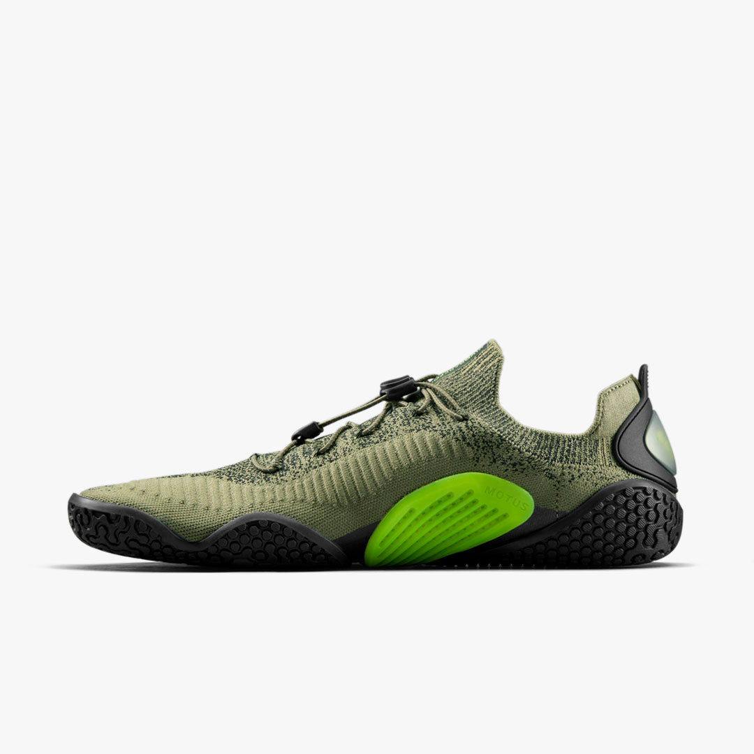 Vivobarefoot Motus Flex Mens – Forest Green/Acid Lime