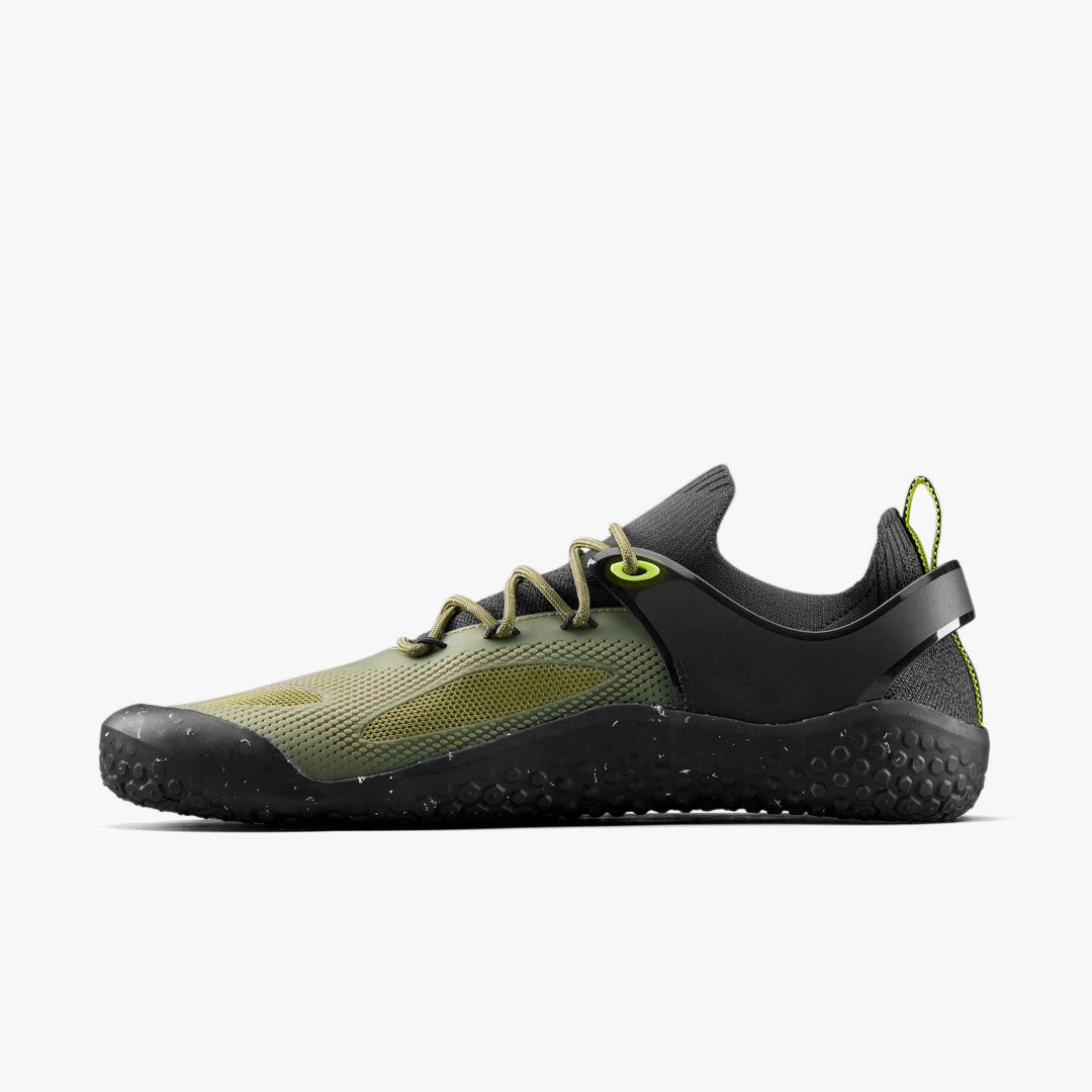 Vivobarefoot Motus Strength Mens – Forest Green/Acid Lime