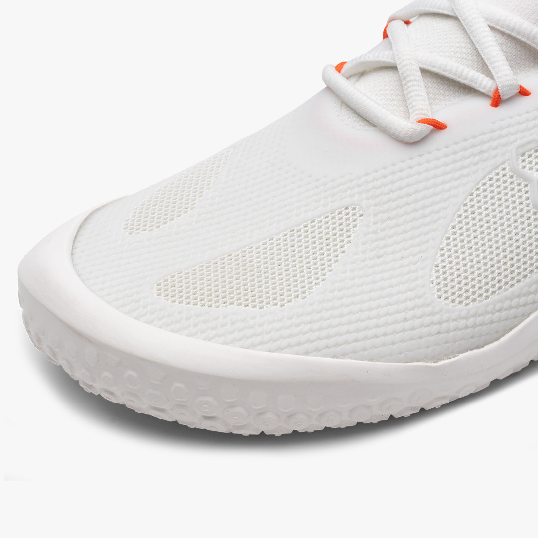 Vivobarefoot Motus Strength Mens – White / Scarlet Ibis