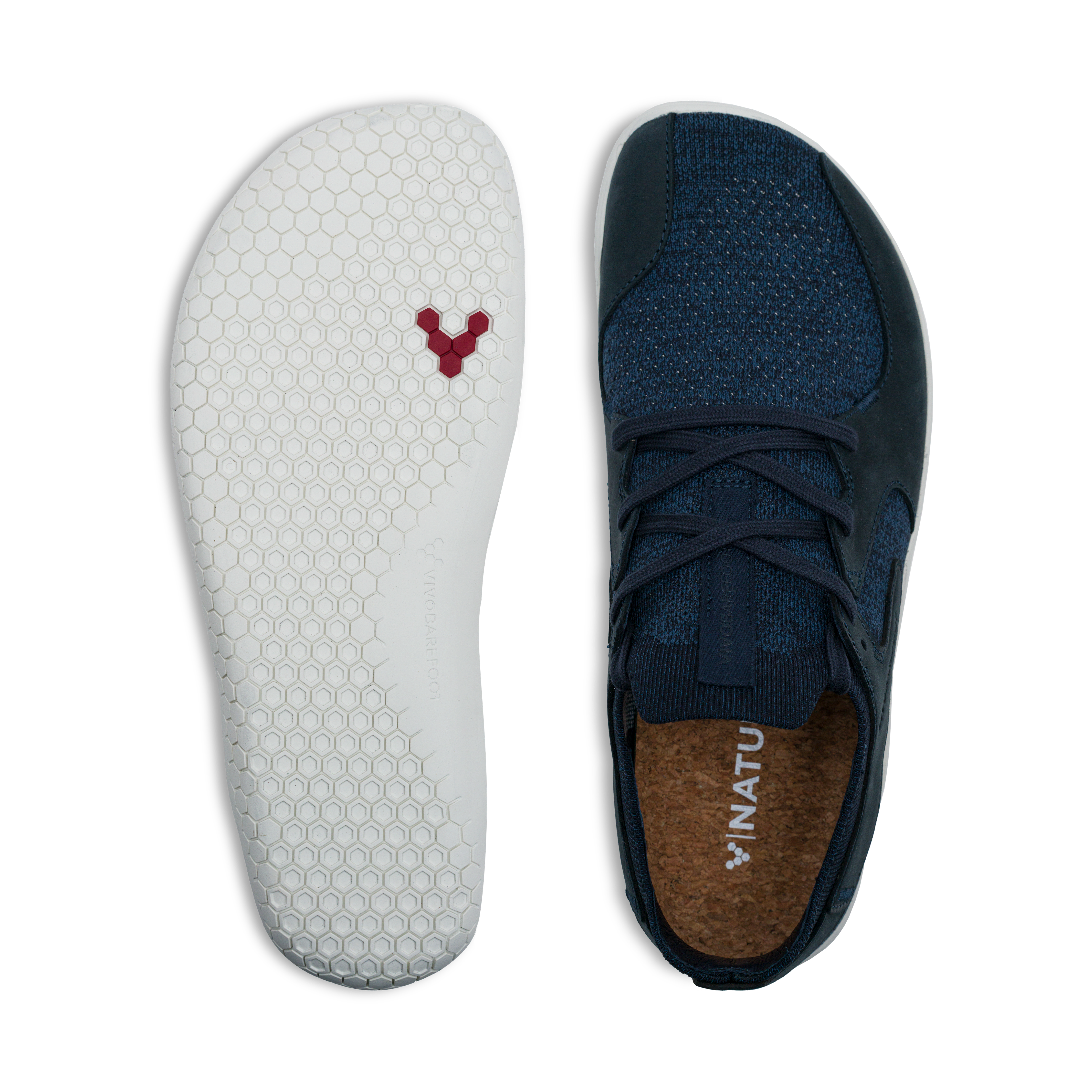 Vivobarefoot Primus Asana Mens barfods sneakers til mænd i farven navy, top