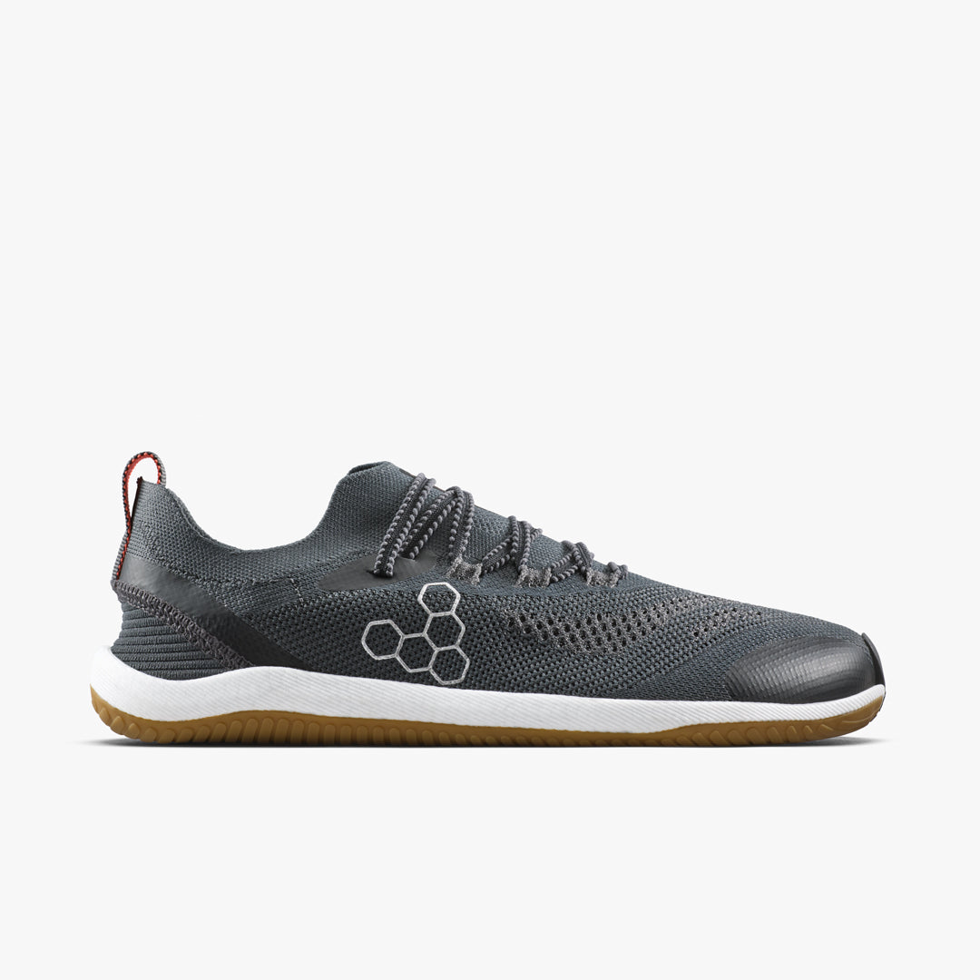 Vivobarefoot Primus Flow Knit Mens barfodssko til mænd i farven eclipse/gum, yderside