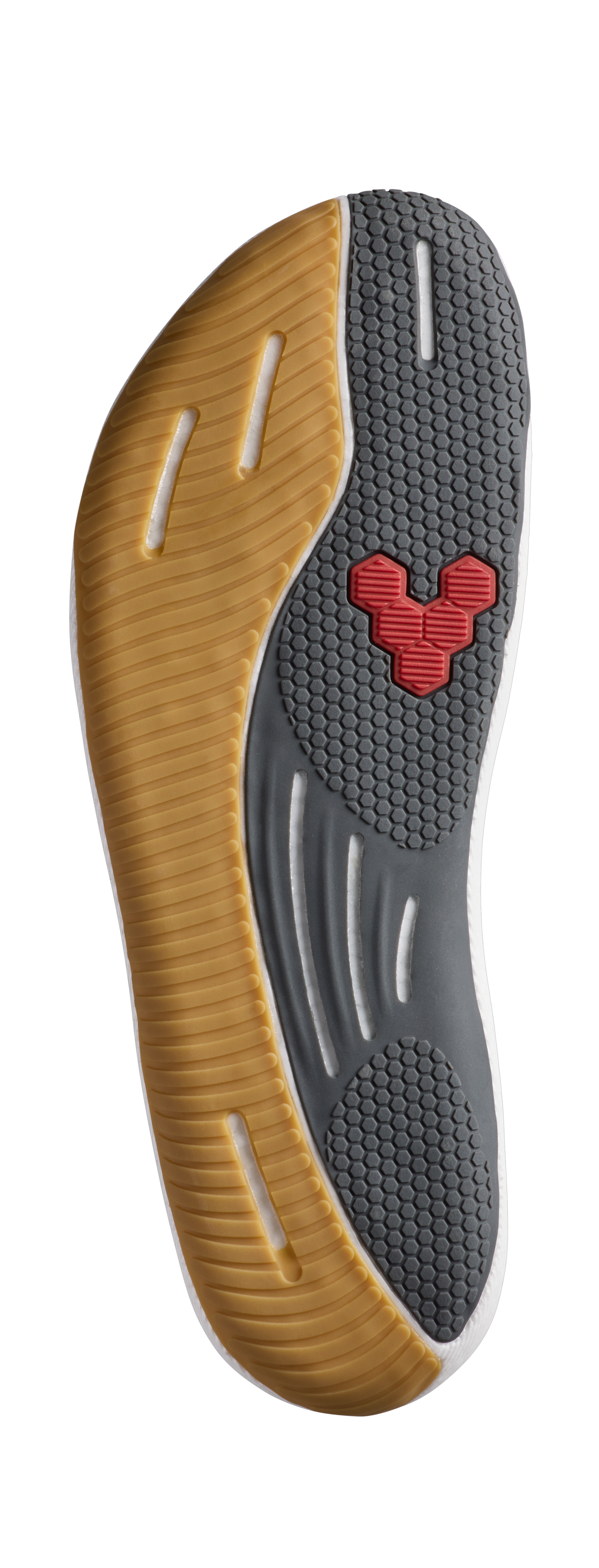 Vivobarefoot Primus Flow Knit Womens barfodssko til kvinder i farven eclipse/gum, sål