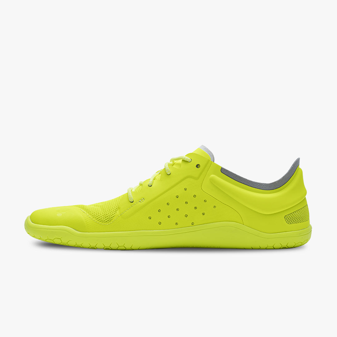 Vivobarefoot Primus Lite III Recycled Mens barfods træningssko til mænd i farven safety yellow, inderside