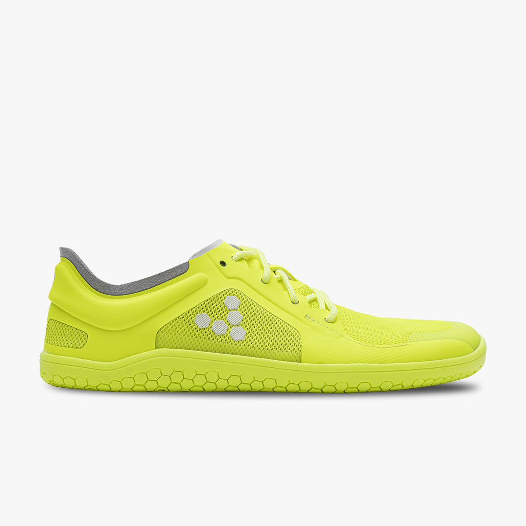 Vivobarefoot Primus Lite III Recycled Womens barfods træningssko til kvinder i farven safety yellow, yderside