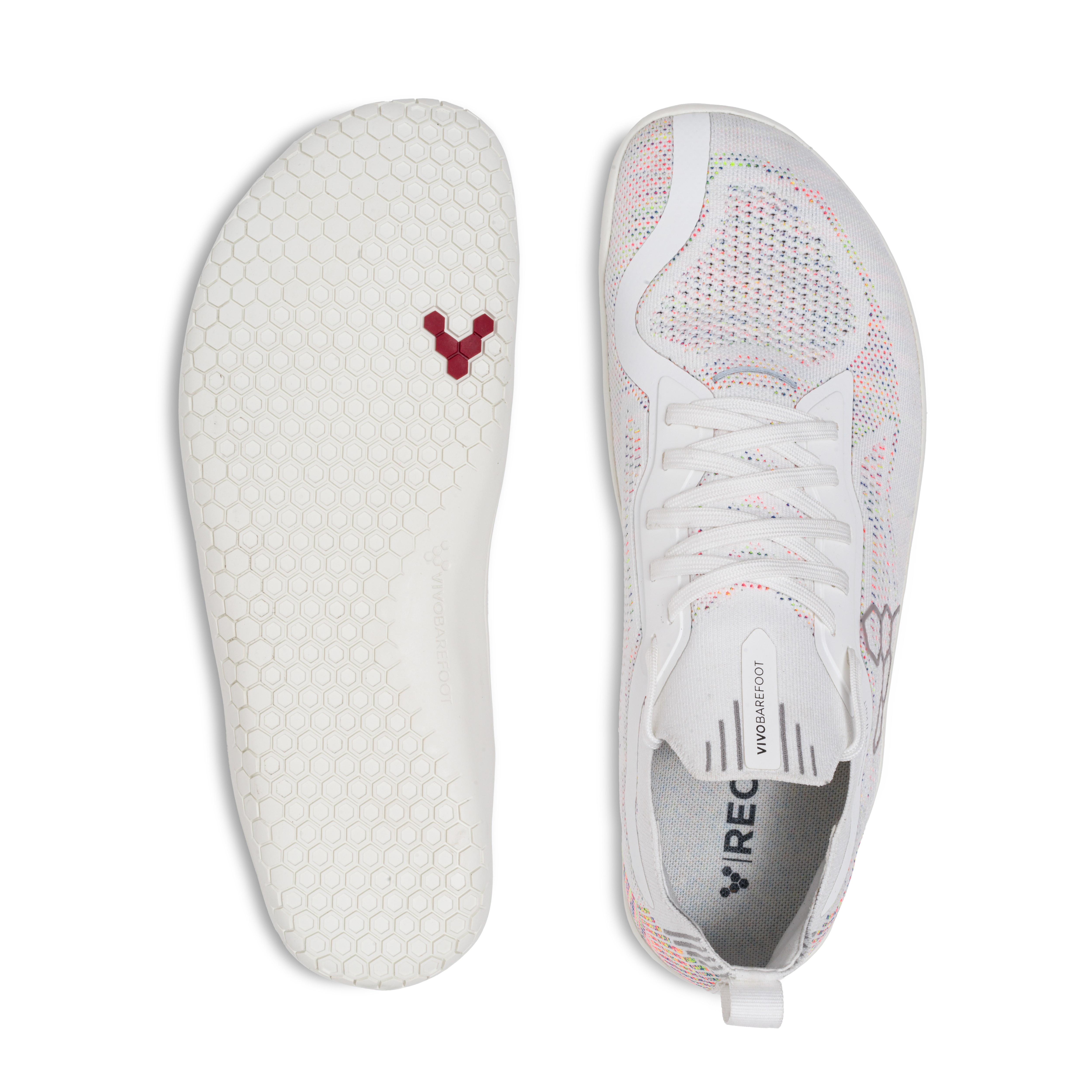 Vivobarefoot Primus Lite Knit Mens – Bright White/Iridescent