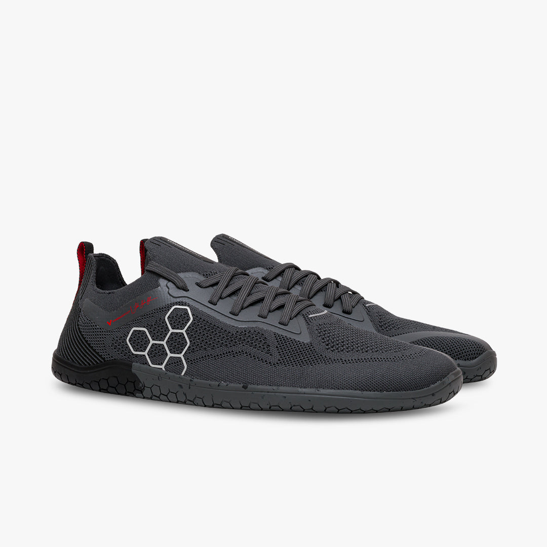 Vivobarefoot Primus Lite Knit JJF Mens – Obsidian-Dark Shadow