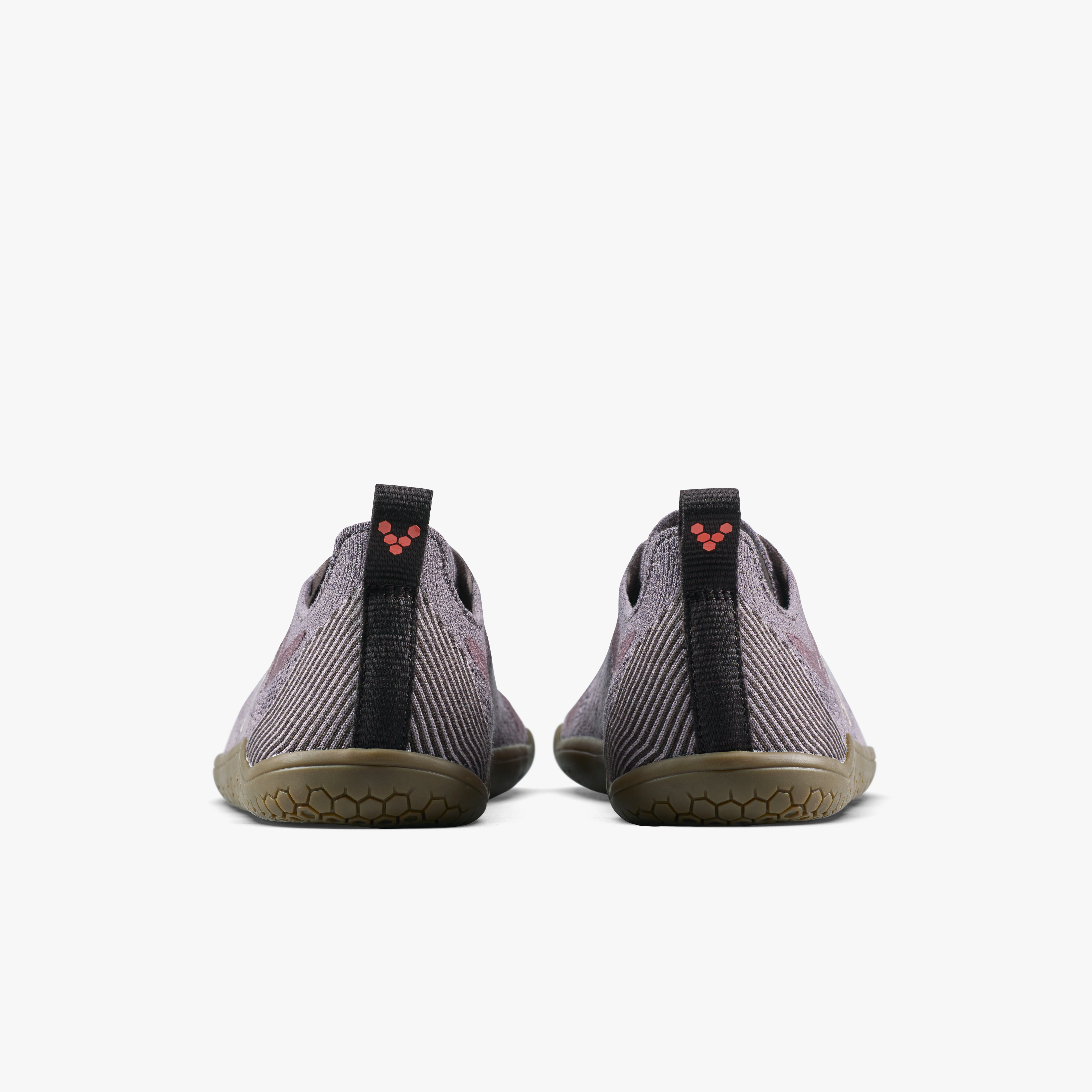 Vivobarefoot Primus Lite Knit Natural Mens barfodssko til mænd i farven dark gull gray, bagfra