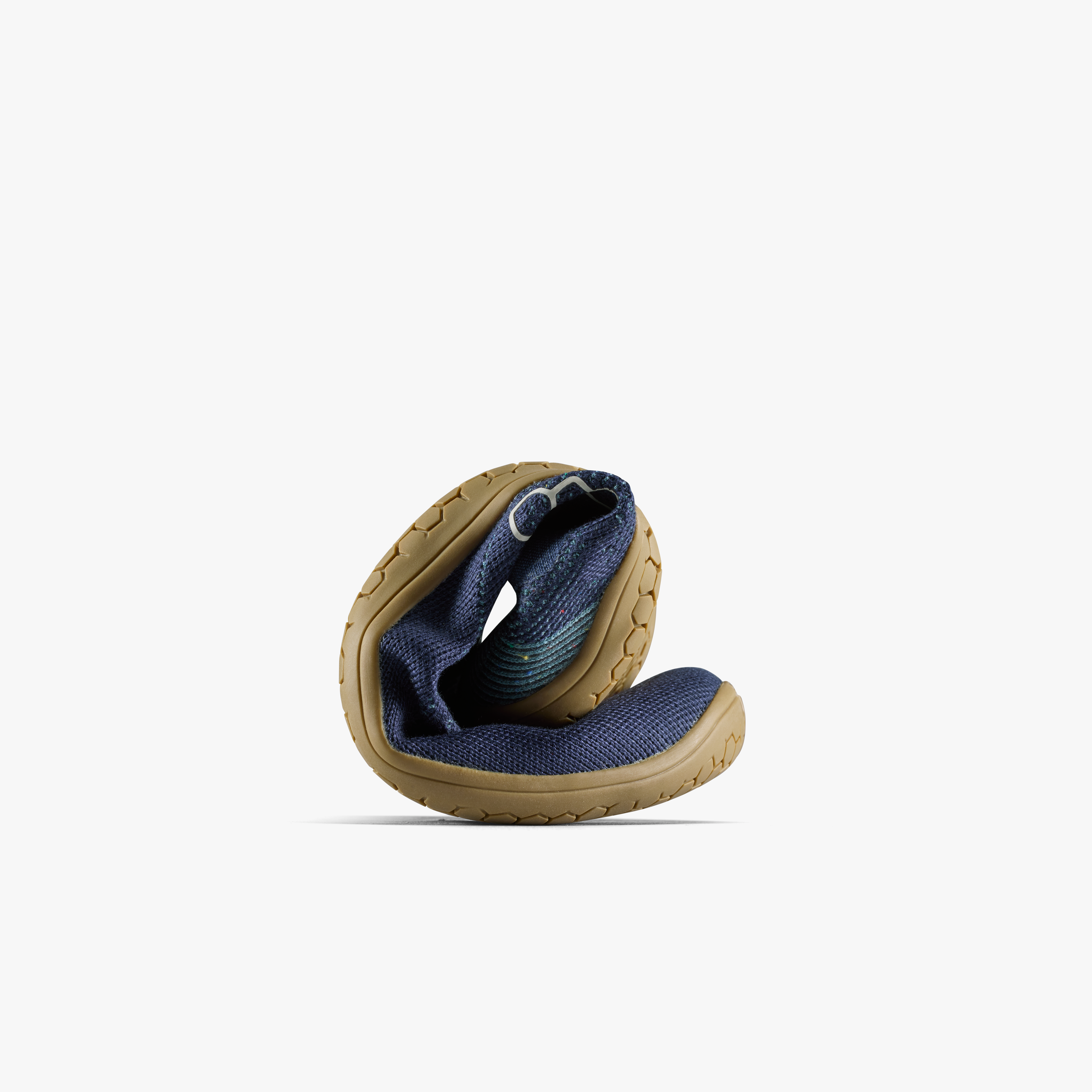 Vivobarefoot Primus Lite Knit Natural Mens barfodssko til mænd i farven deep ocean, rullet