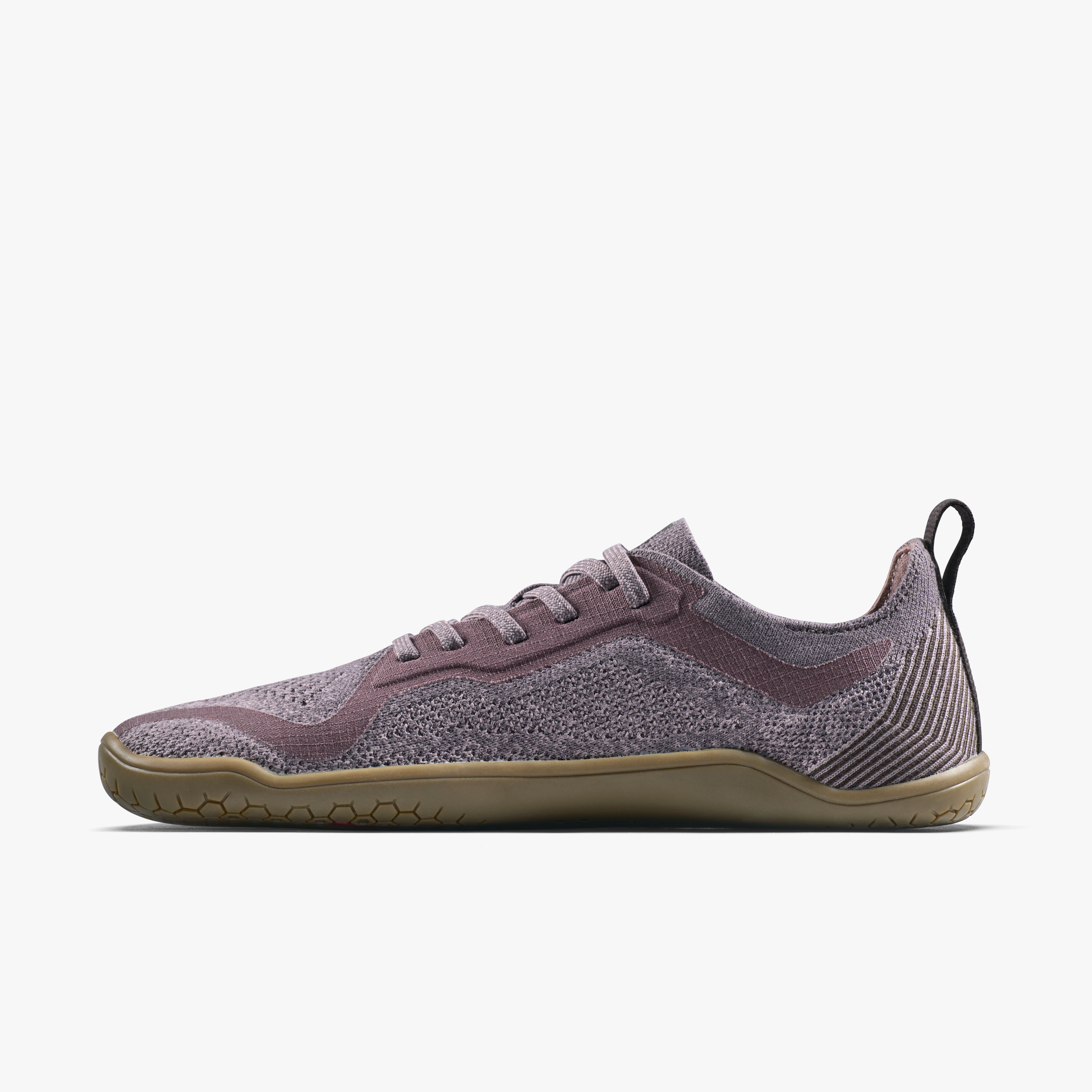 Vivobarefoot Primus Lite Knit Natural Womens barfodssko til kvinder i farven dark gull gray, inderside