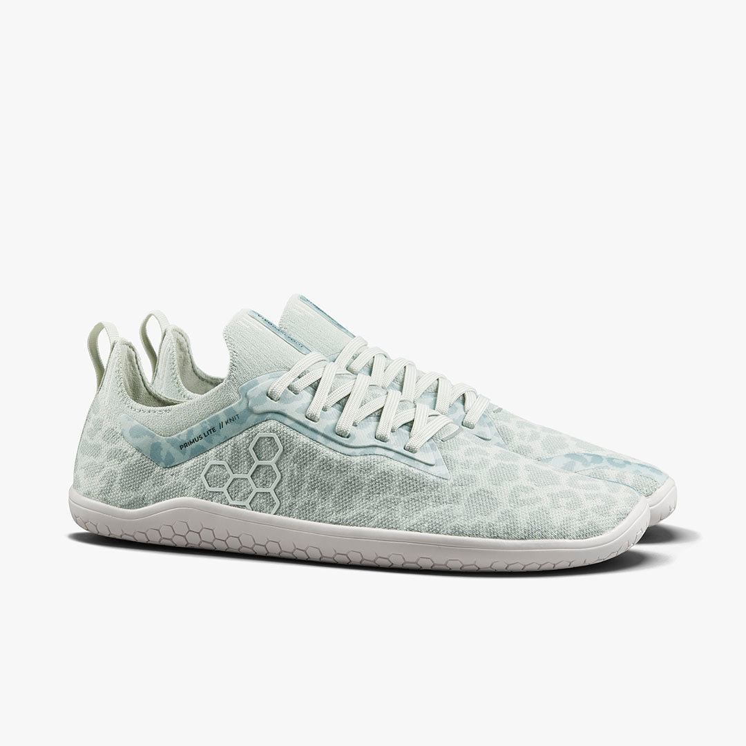 Vivobarefoot Primus Lite Knit Womens – Frosted Mint Leopard