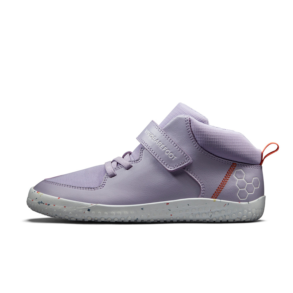 Vivobarefoot Primus Ludo Hi Juniors – Lilac