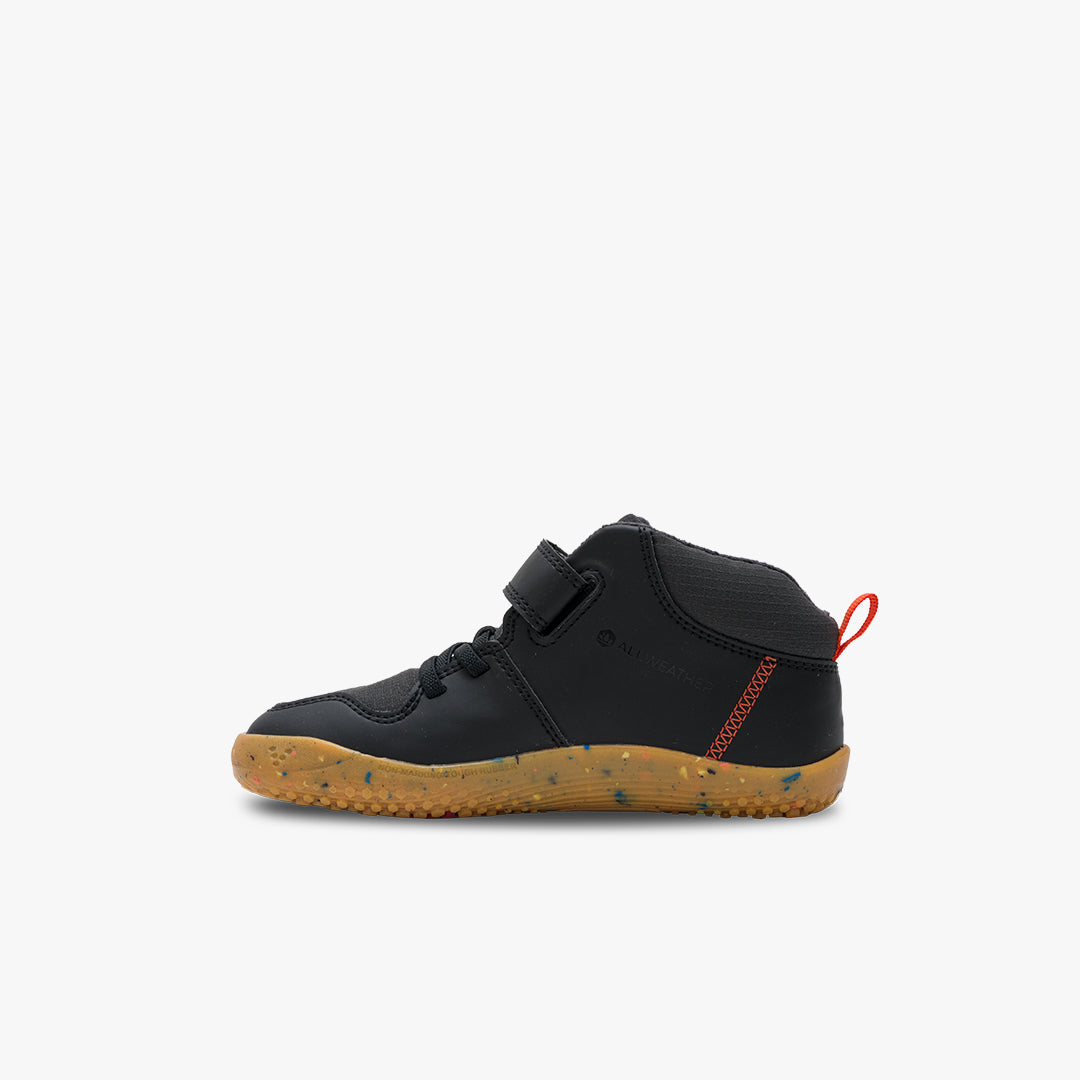 Vivobarefoot Primus Ludo Hi Kids – Obsidian 