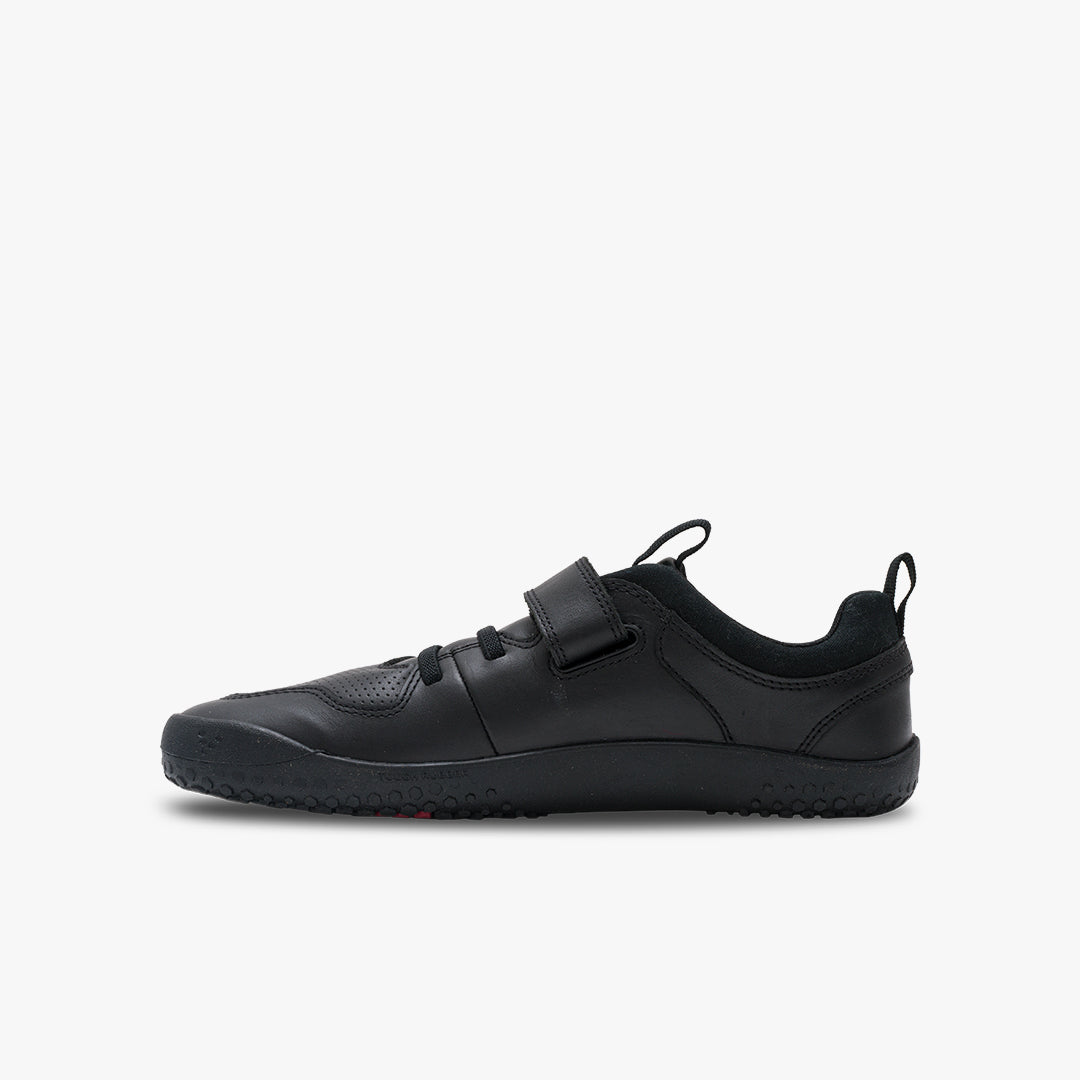 Vivobarefoot Primus Ludo School Juniors barfods sorte sneakers til teenager i farven obsidian, inderside