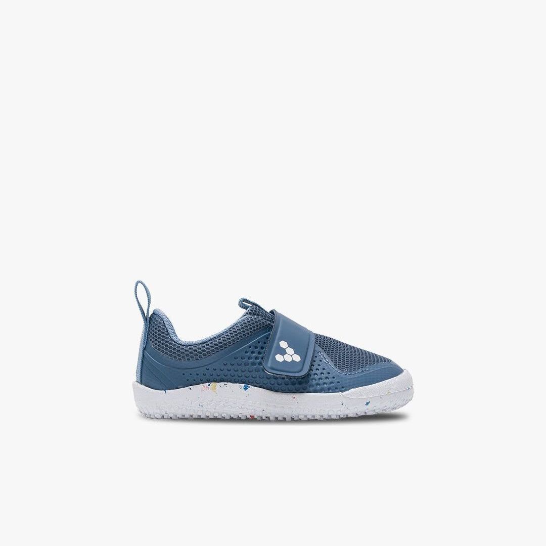 Vivobarefoot Primus Sport III Toddlers barfods træningssko til tumlinge i farven indigo, yderside