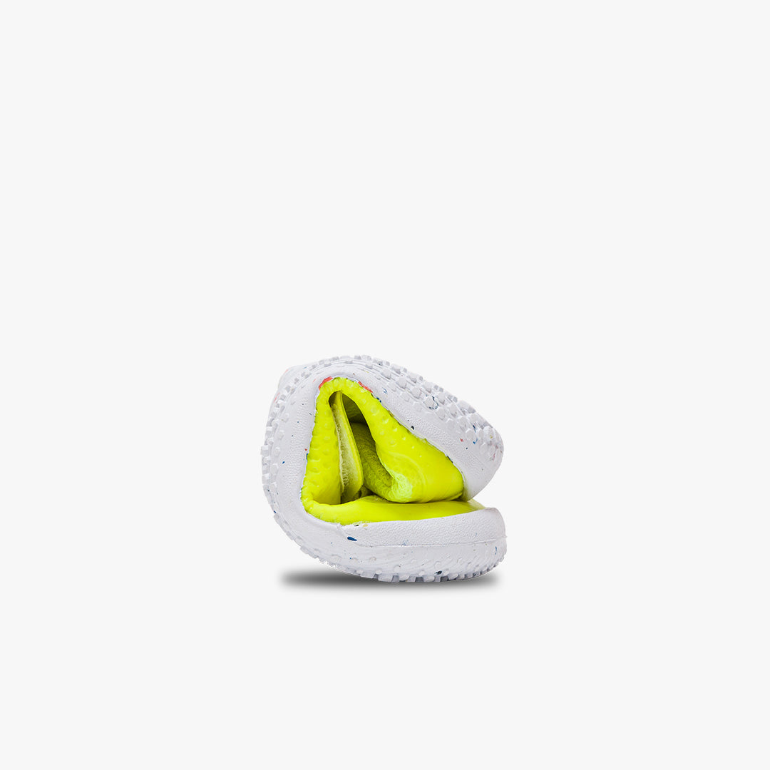 Vivobarefoot Primus Sport III Toddlers barfods træningssko til tumlinge i farven lemon zest, rullet