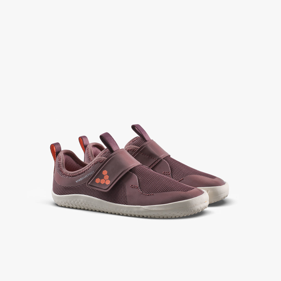Vivobarefoot Primus Sport IV Preschool barfodssko til børn i farven huckleberry, par