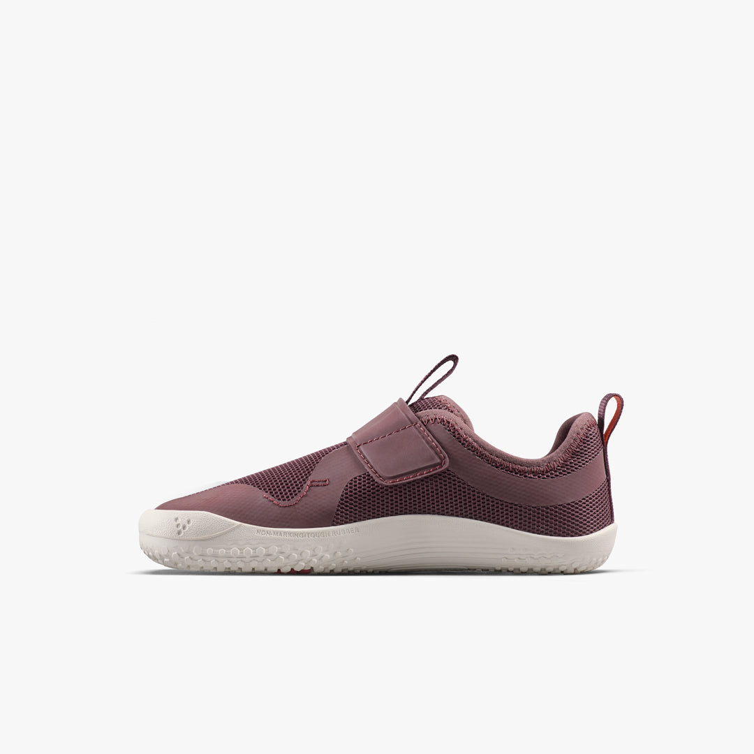 Vivobarefoot Primus Sport IV Preschool barfodssko til børn i farven huckleberry, inderside