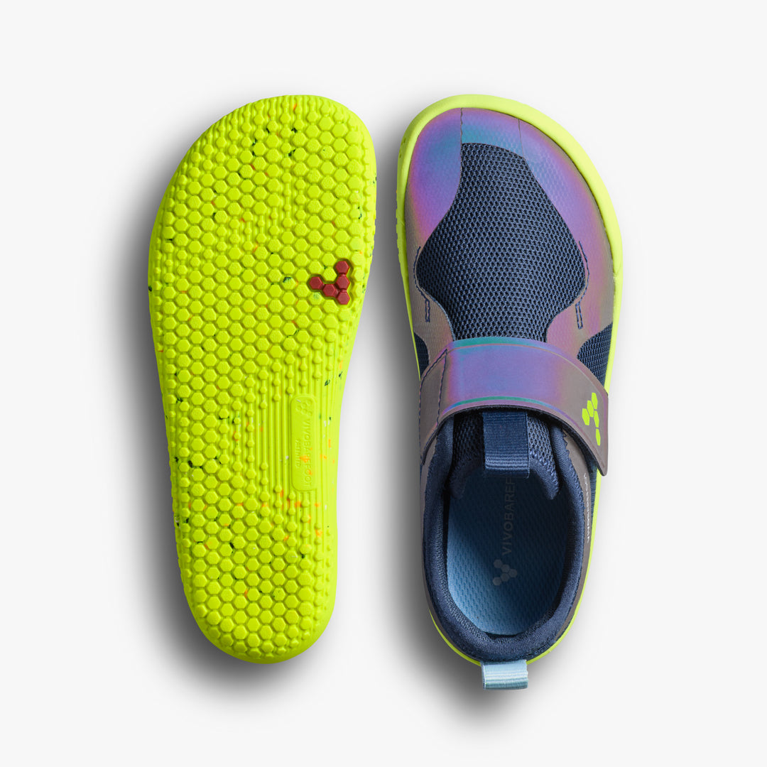 Vivobarefoot Primus Sport IV Preschool barfodssko til børn i farven night sky, sål og top