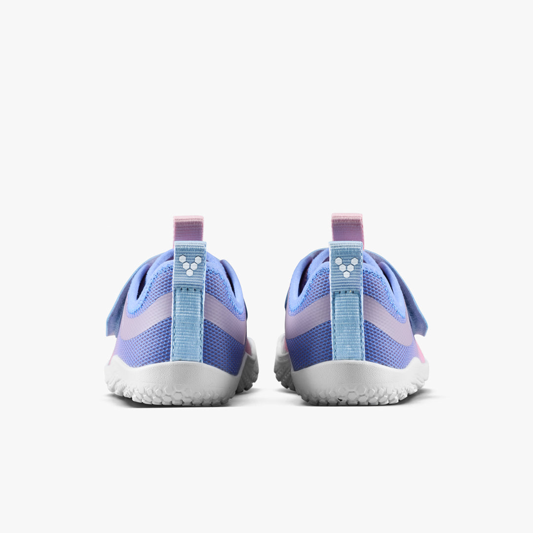 Vivobarefoot Primus Sport IV Preschool barfodssko til børn i farven unicorn, bagfra