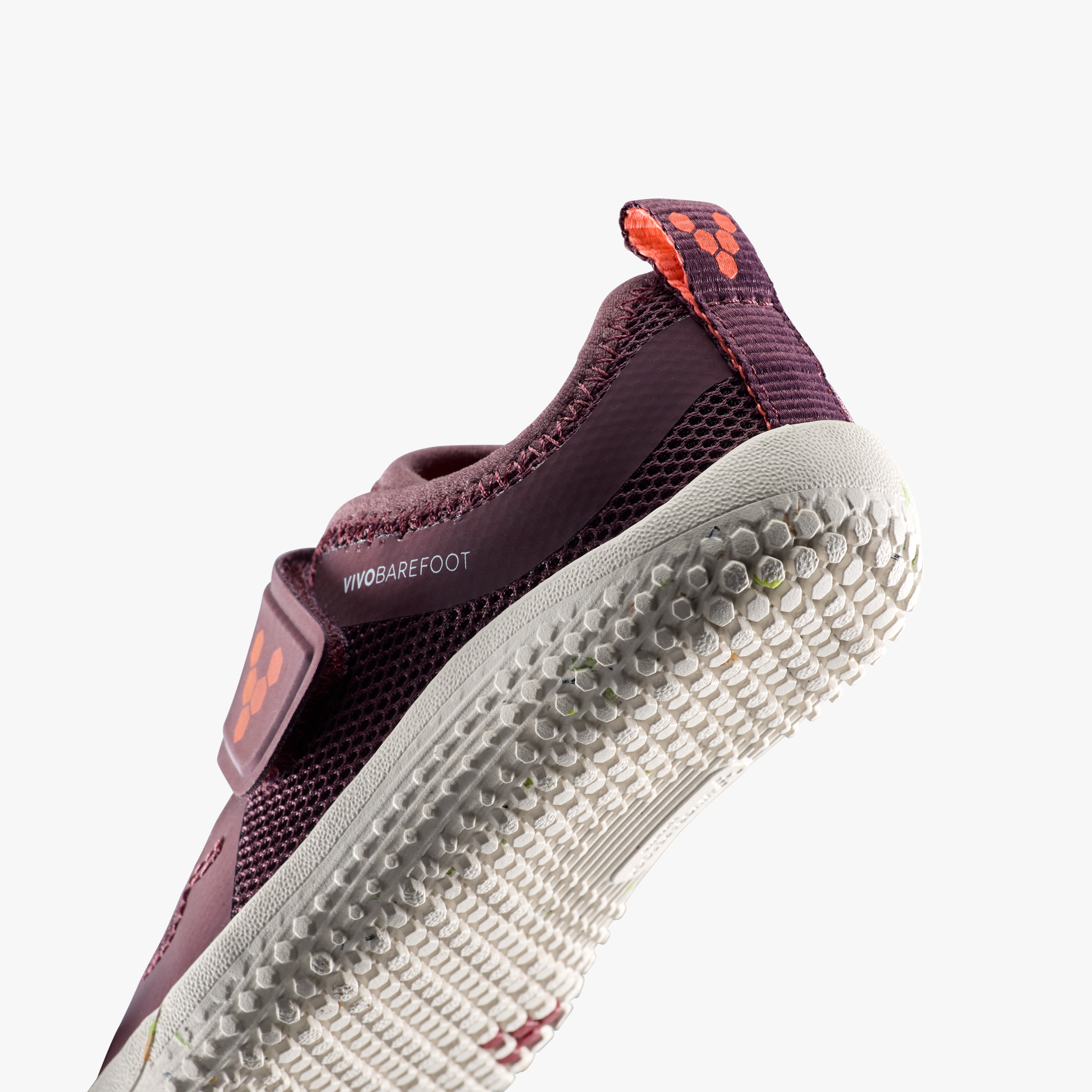 Vivobarefoot Primus Sport IV Toddlers barfodssko til børn i farven huckleberry, nærbillede