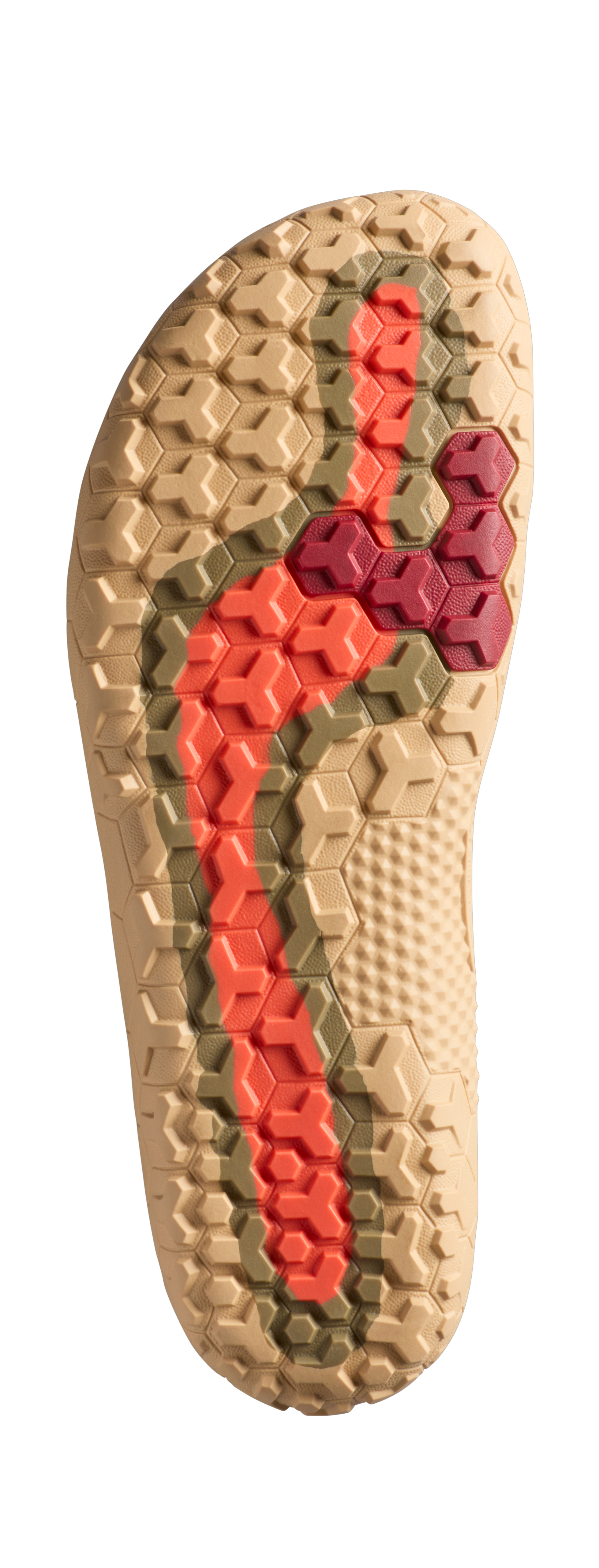 Vivobarefoot Primus Trail Knit FG Grounding Mens barfodssko til mænd i farven wood, sål