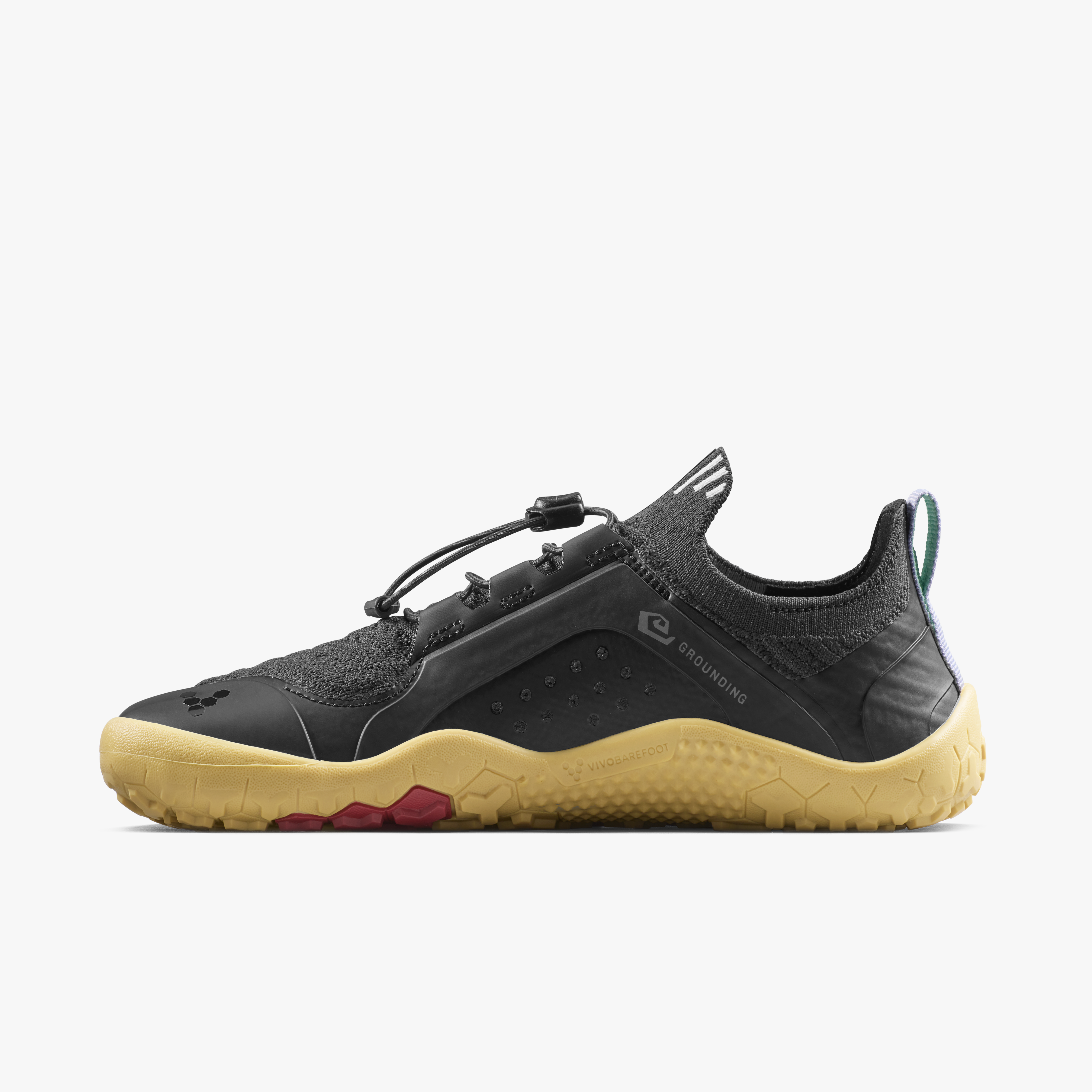 Vivobarefoot Primus Trail Knit FG Grounding Womens barfodssko til kvinder i farven purple heather, inderside