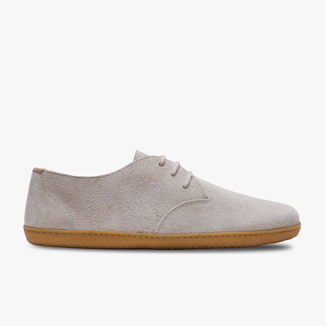 Vivobarefoot Ra III Mens barfods oxford business sko til mænd i farven sandstone, yderside