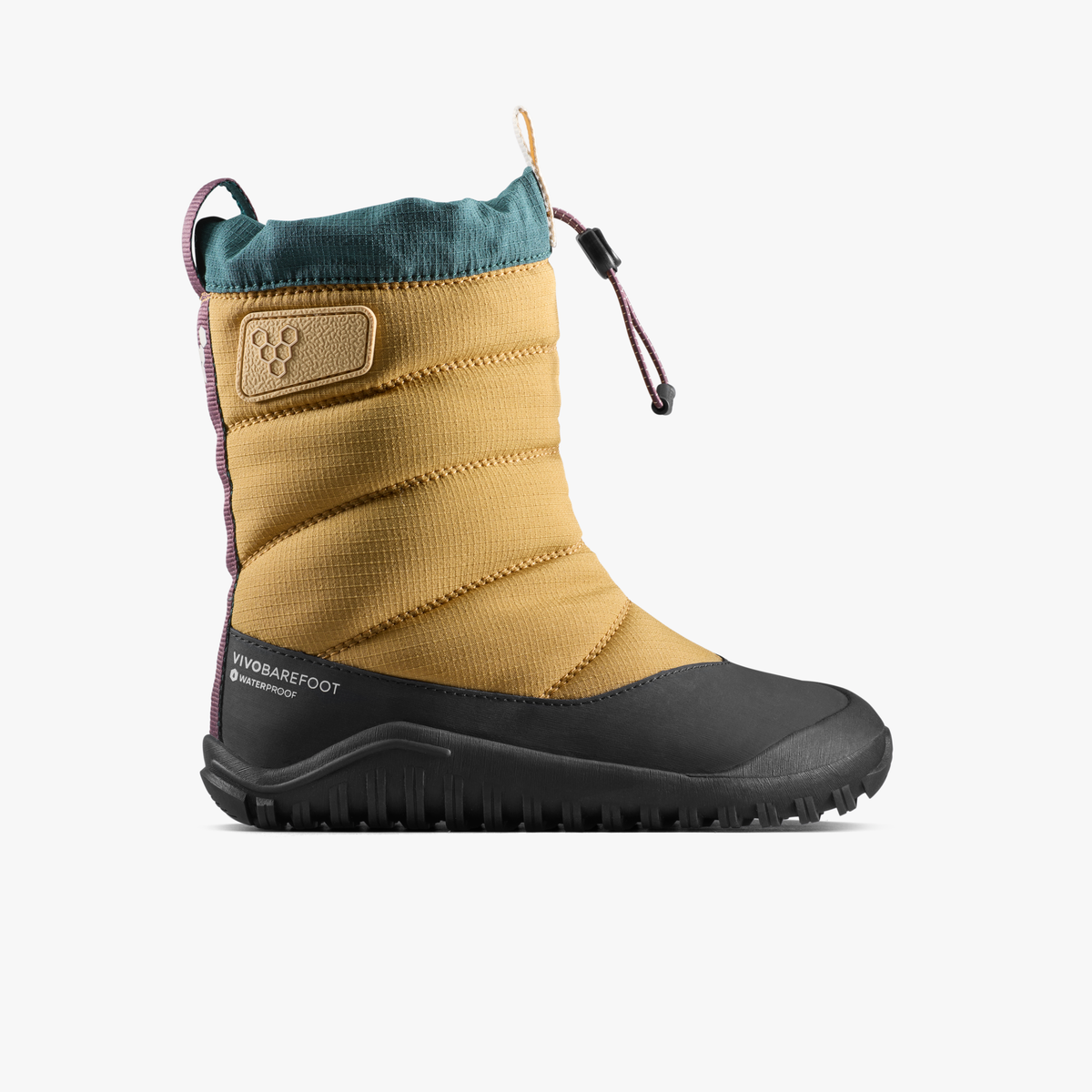 Vivobarefoot Tracker Boot AT i Wood, barfodsstøvle til børn set fra ydersiden