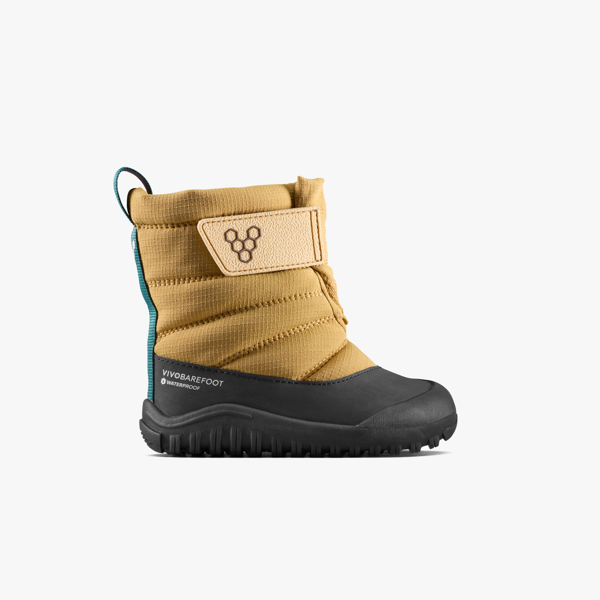 Vivobarefoot Tracker Boot AT Toddlers vandtæt barfodsstøvle til børn i Wood set fra ydersiden