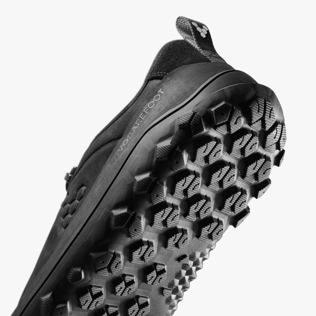 Vivobarefoot Tracker Leather Low Womens – Obsidian