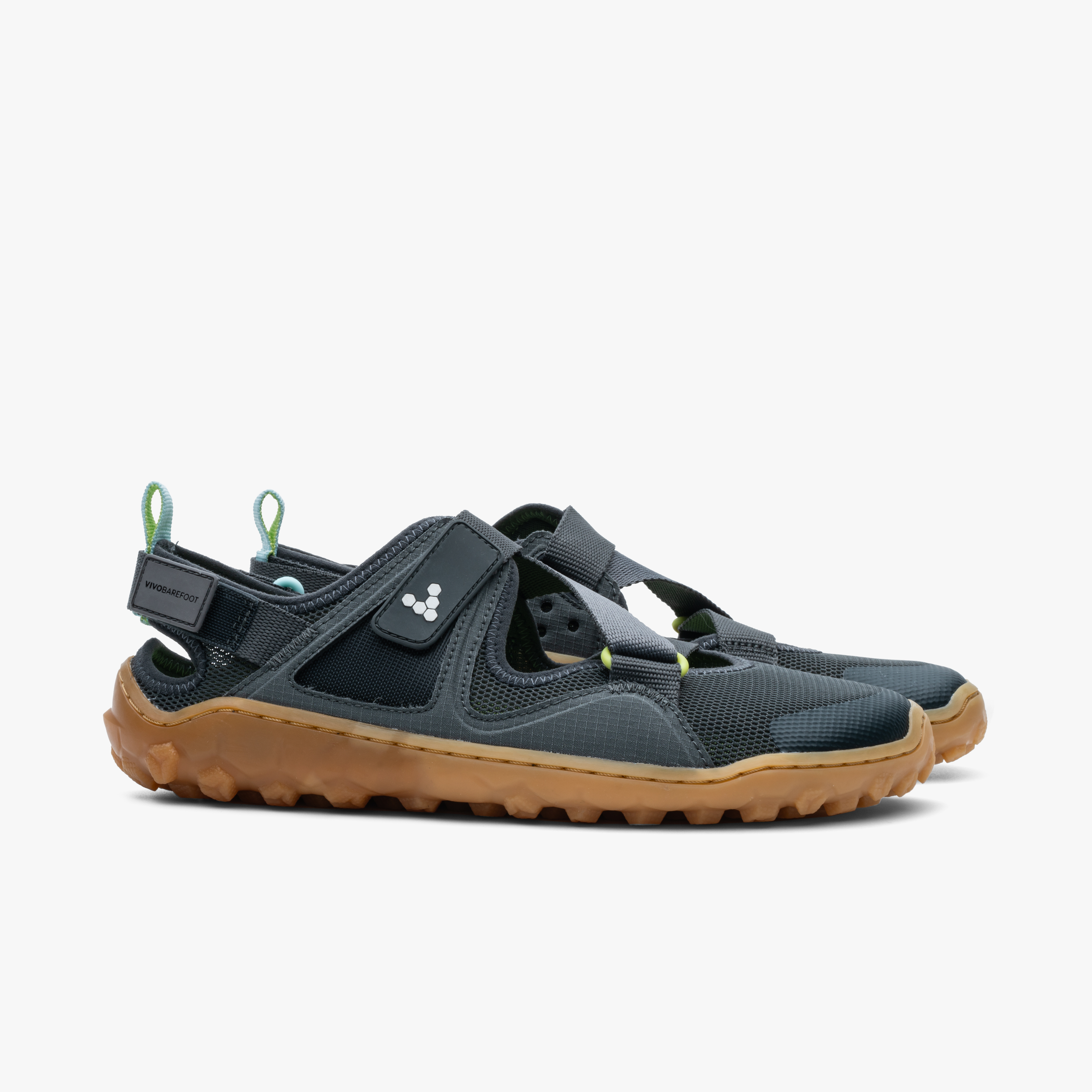 Vivobarefoot Tracker Sandal Mens – Charcoal/Gum 